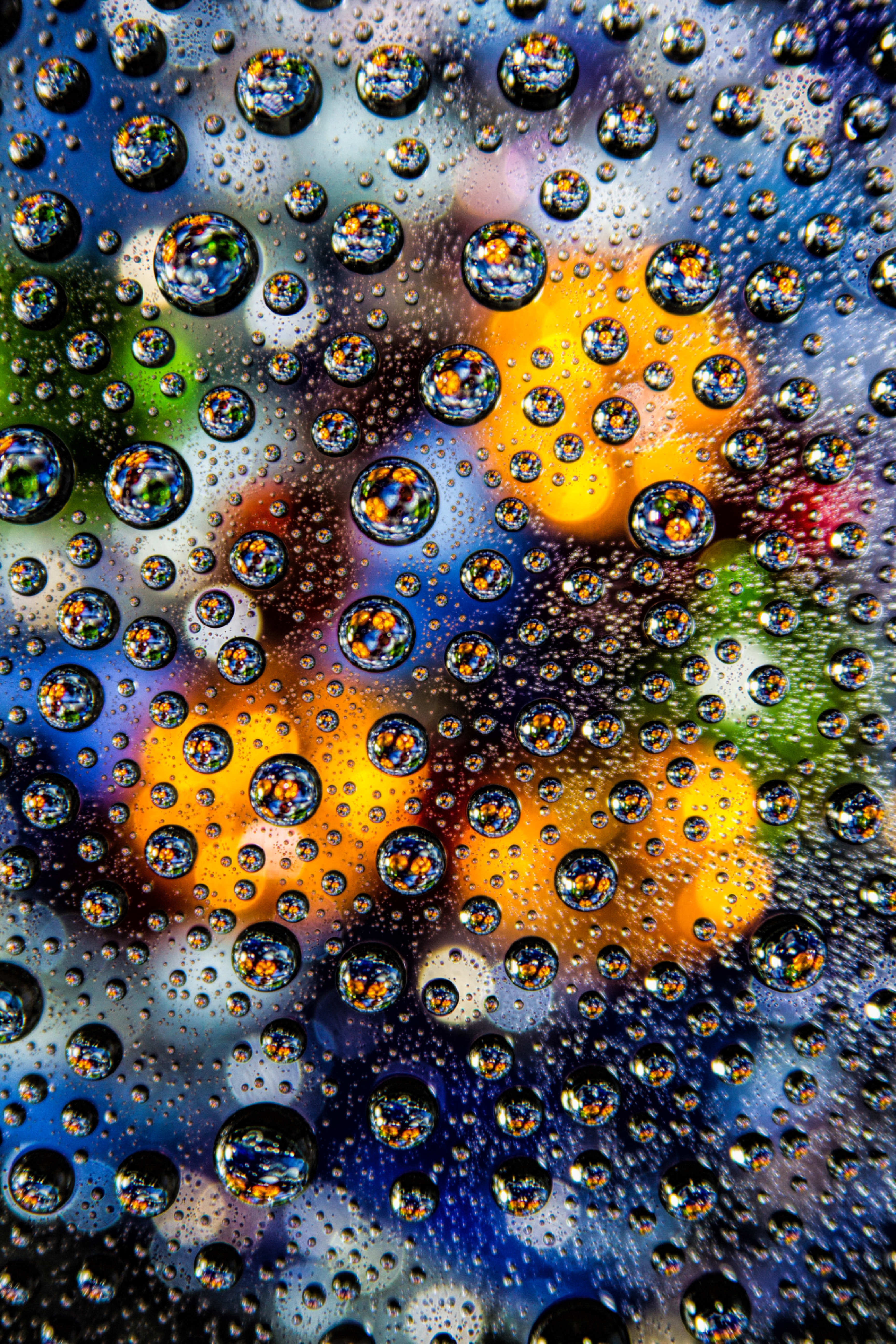 58288 скачать обои разноцветный, пузыри, капли, крупным планом, макро - заставки и картинки бесплатно