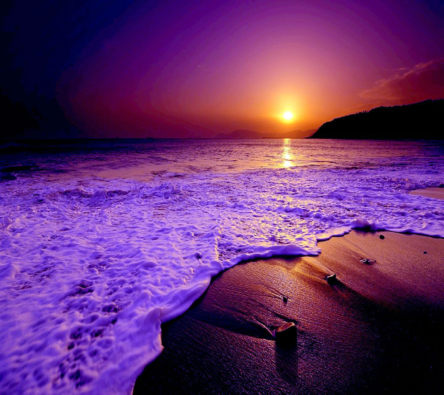 21070 descargar fondo de pantalla puesta del sol, mar, paisaje, playa: protectores de pantalla e imágenes gratis