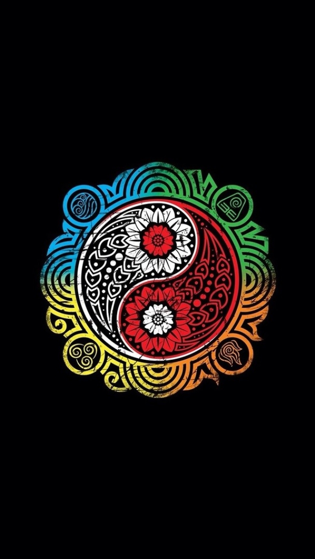 religious, yin & yang, colors 4K Ultra