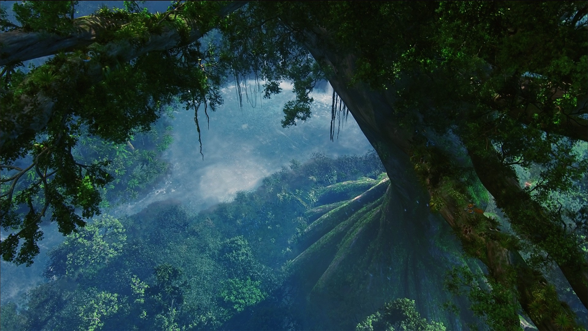 Free download wallpaper Landscape, Forest, Artistic, Jungle on your PC desktop