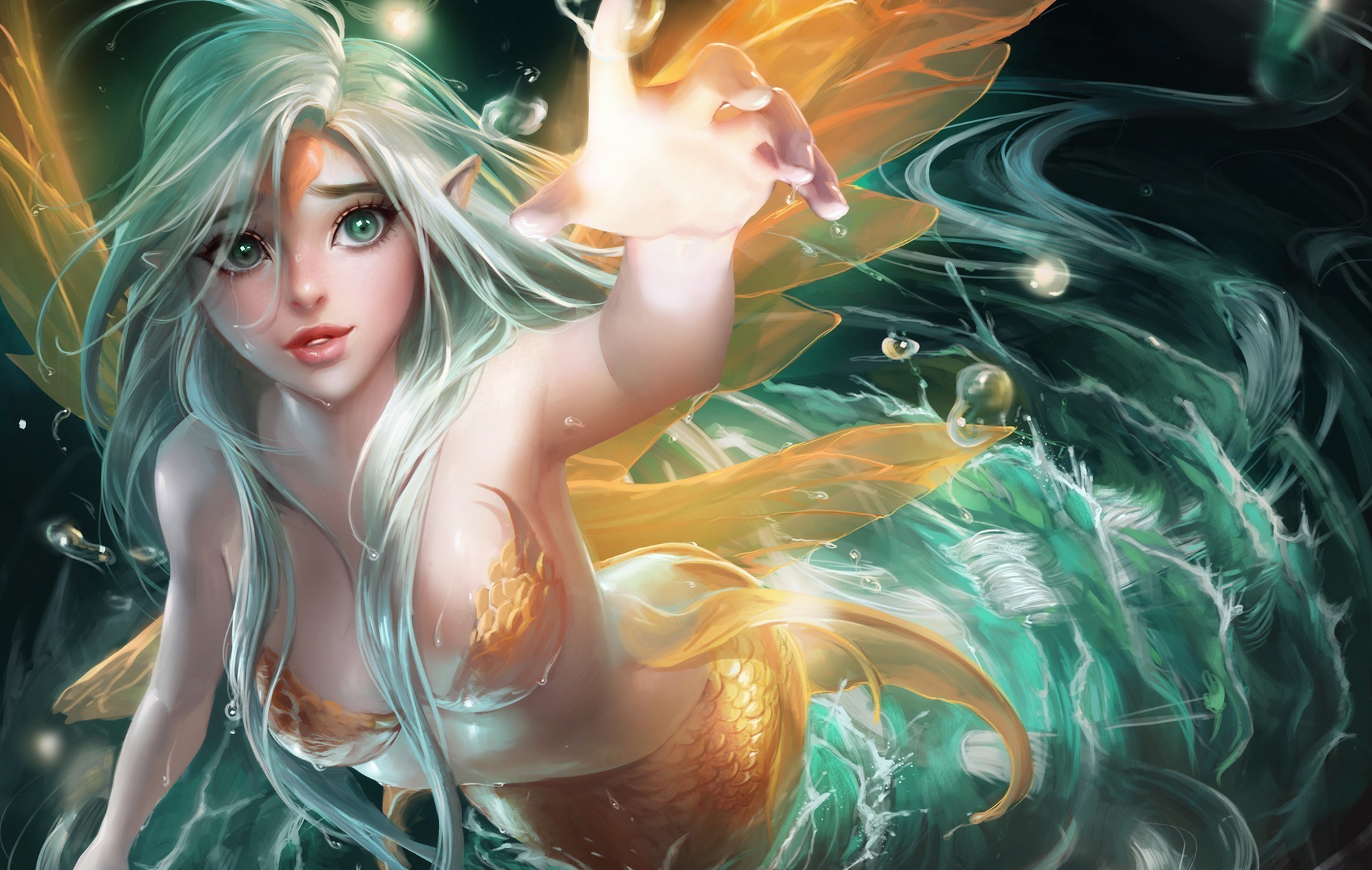 Descarga gratis la imagen Fantasía, Sirena en el escritorio de tu PC