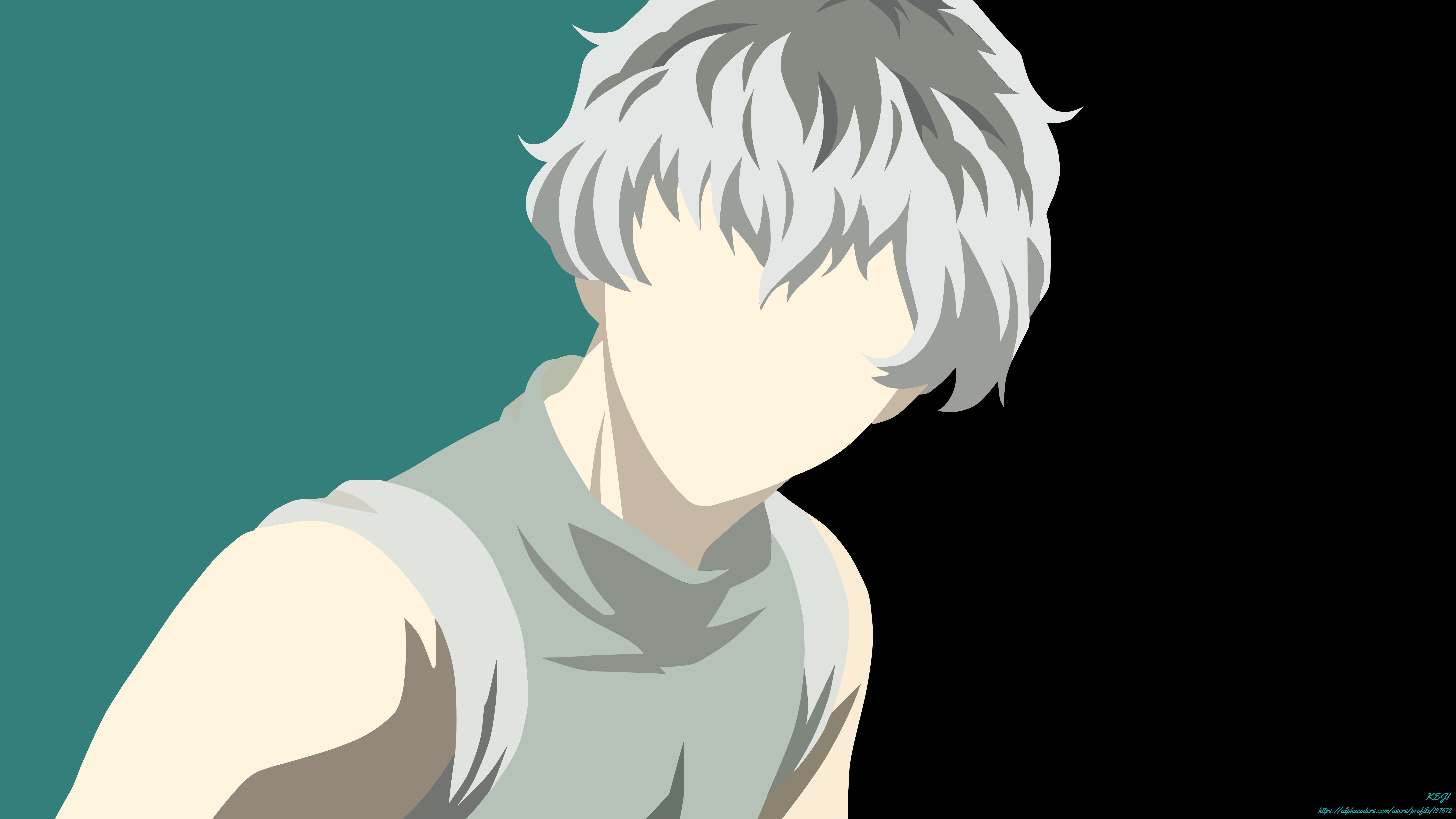 Free download wallpaper Anime, Minimalist, White Hair, Tokyo Ghoul:re, Haise Sasaki on your PC desktop