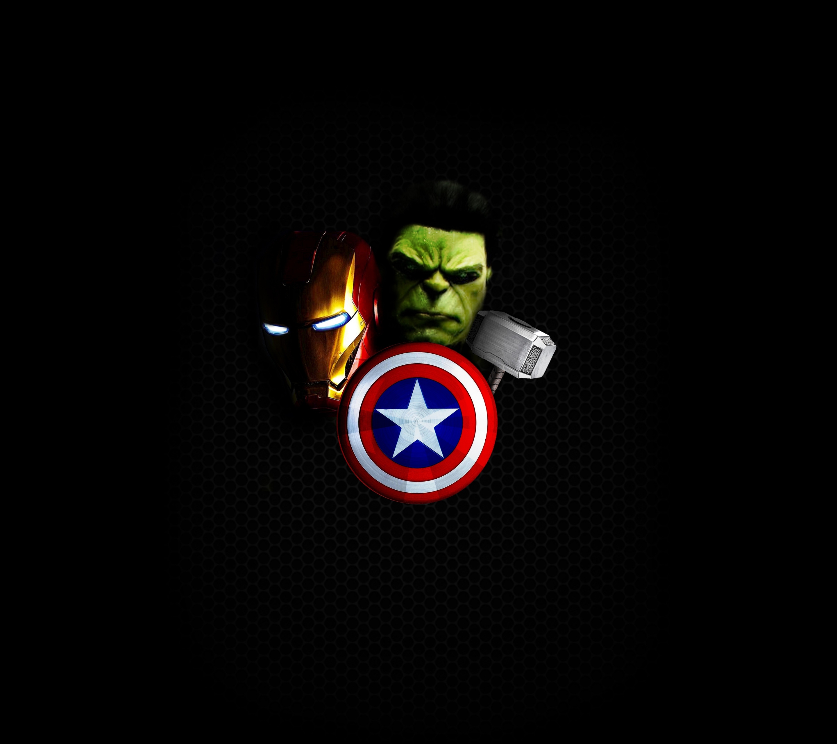 Handy-Wallpaper Hulk, Comics, Ironman, Kapitän Amerika, Thor, Die Rächer, The Avengers kostenlos herunterladen.