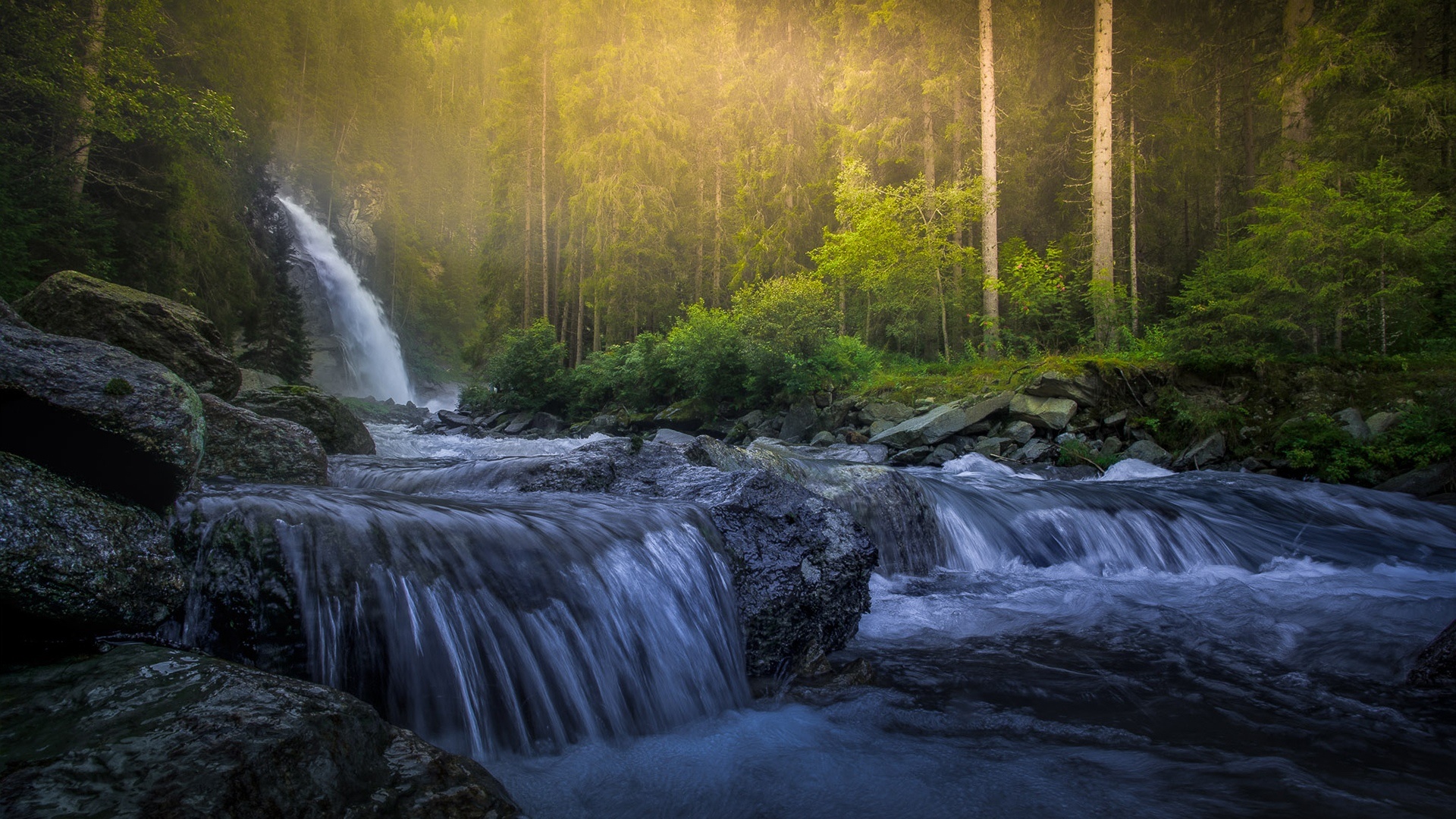 Baixe gratuitamente a imagem Cachoeiras, Floresta, Vegetação, Terra/natureza, Cachoeira na área de trabalho do seu PC