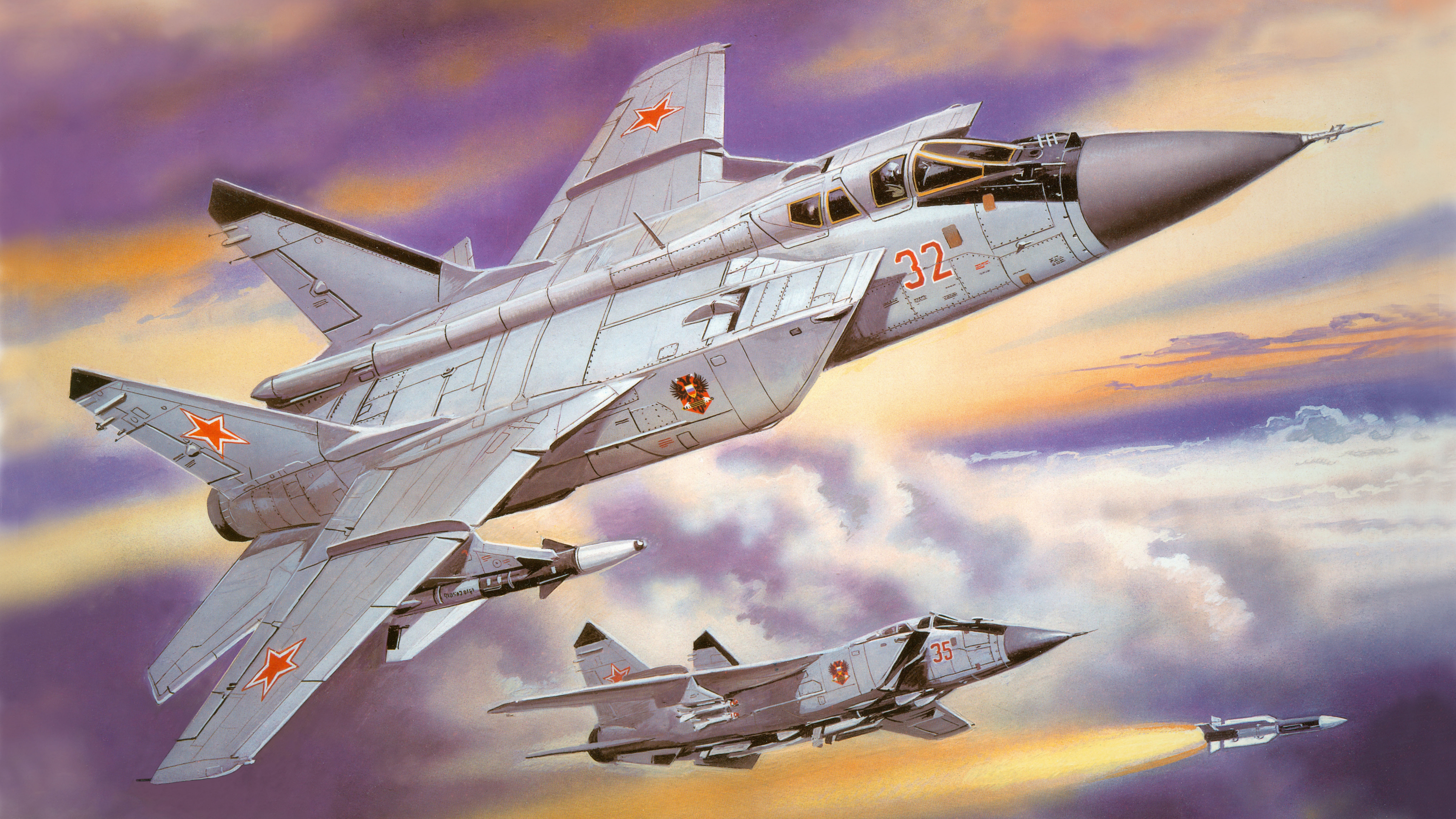 mikoyan mig 31, military, jet fighters