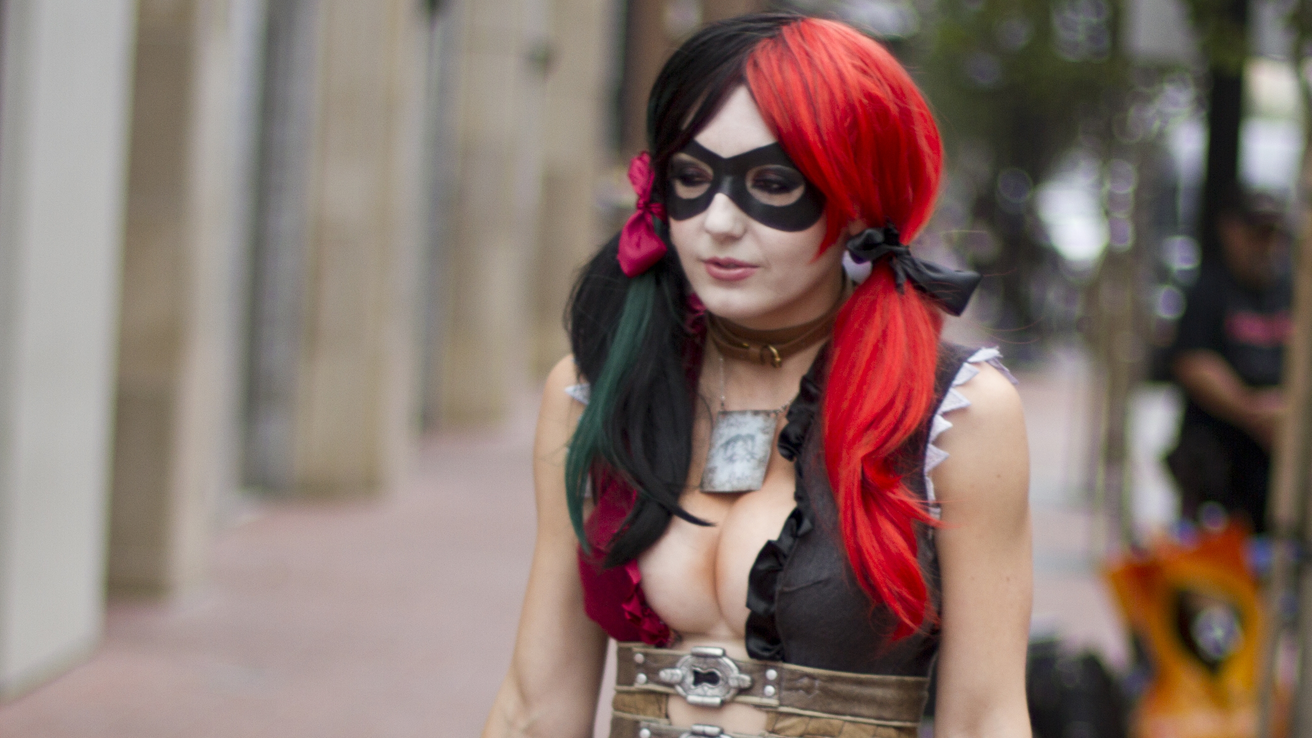 Laden Sie das Frauen, Harley Quinn, Cosplay-Bild kostenlos auf Ihren PC-Desktop herunter