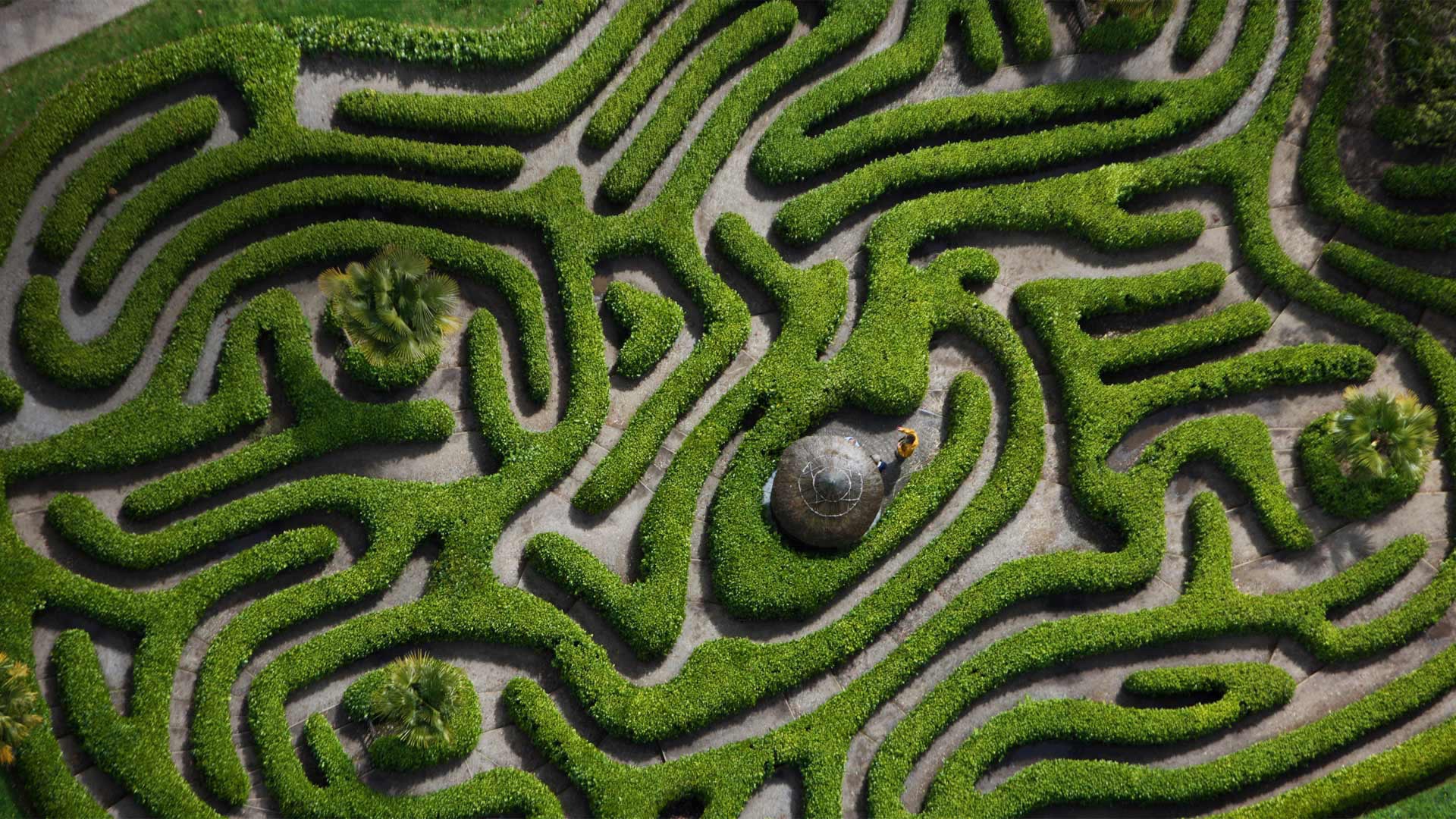man made, garden, england, labyrinth