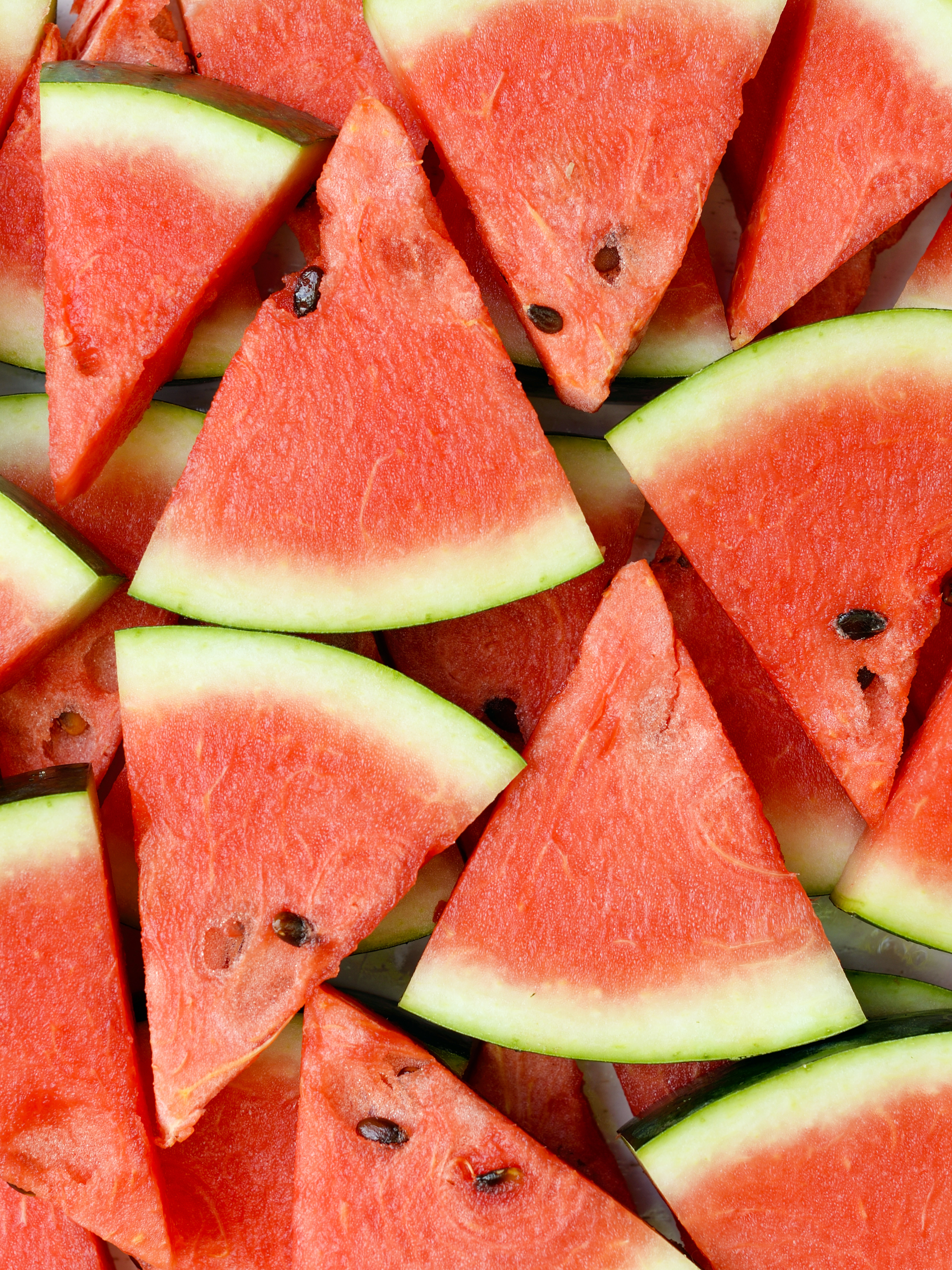 Download mobile wallpaper Fruits, Food, Fruit, Watermelon, Triangle for free.