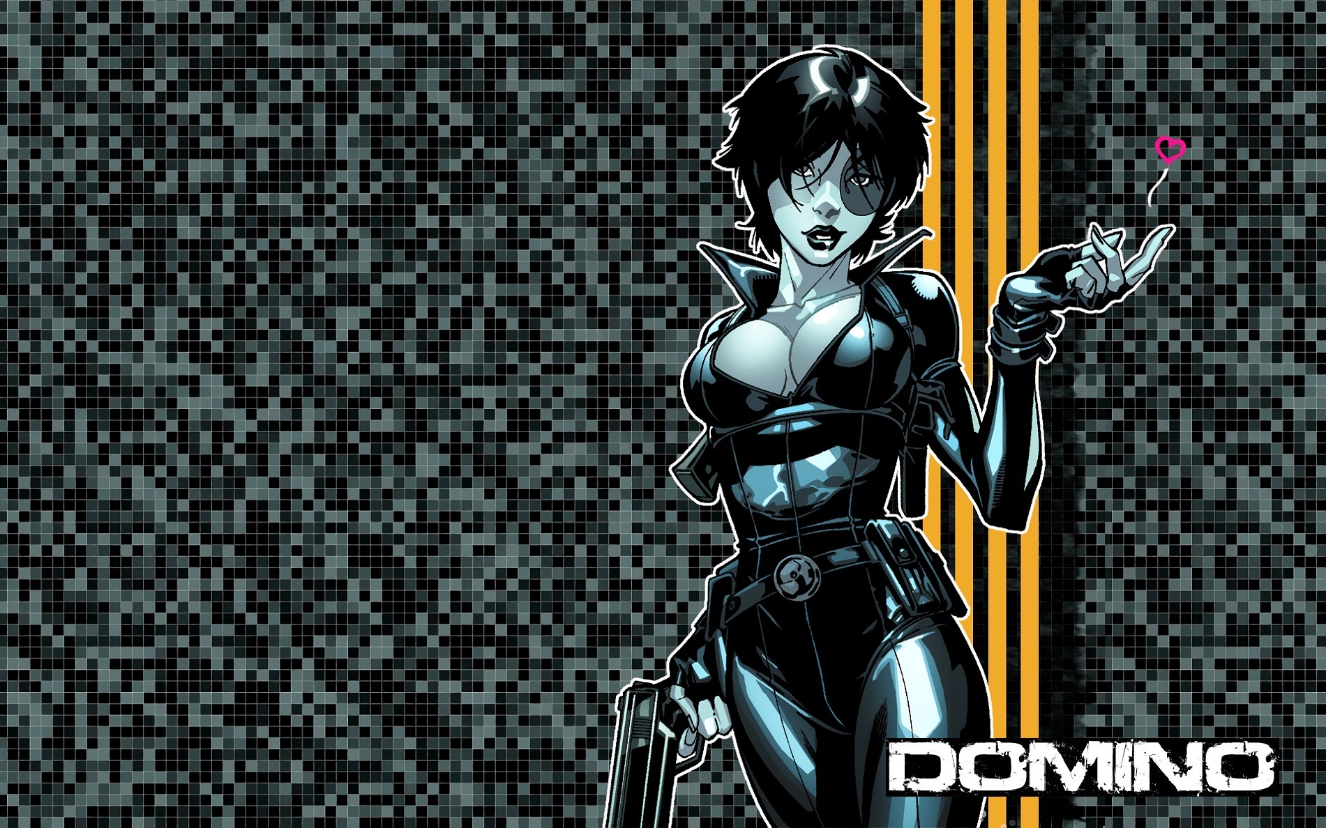 677740 Hintergrundbild herunterladen comics, domino, domino (marvel comics) - Bildschirmschoner und Bilder kostenlos