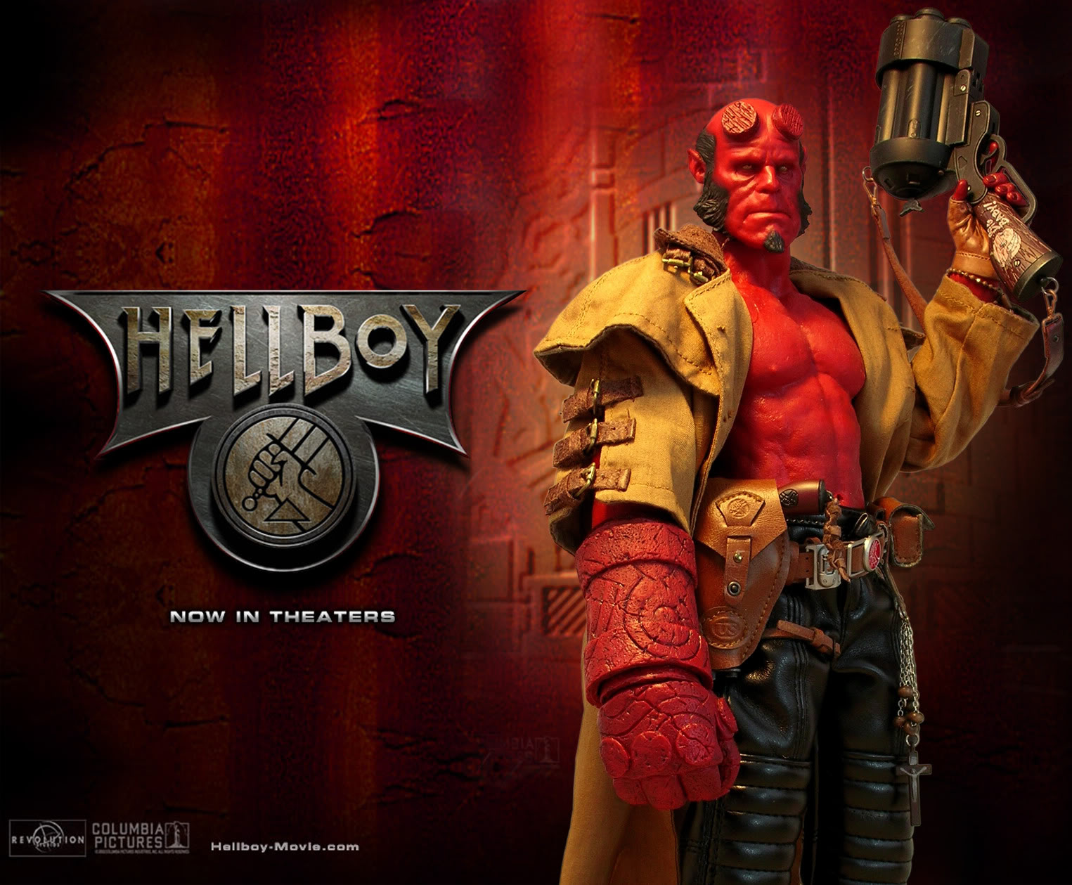 movie, hellboy (2004), figurine, hellboy