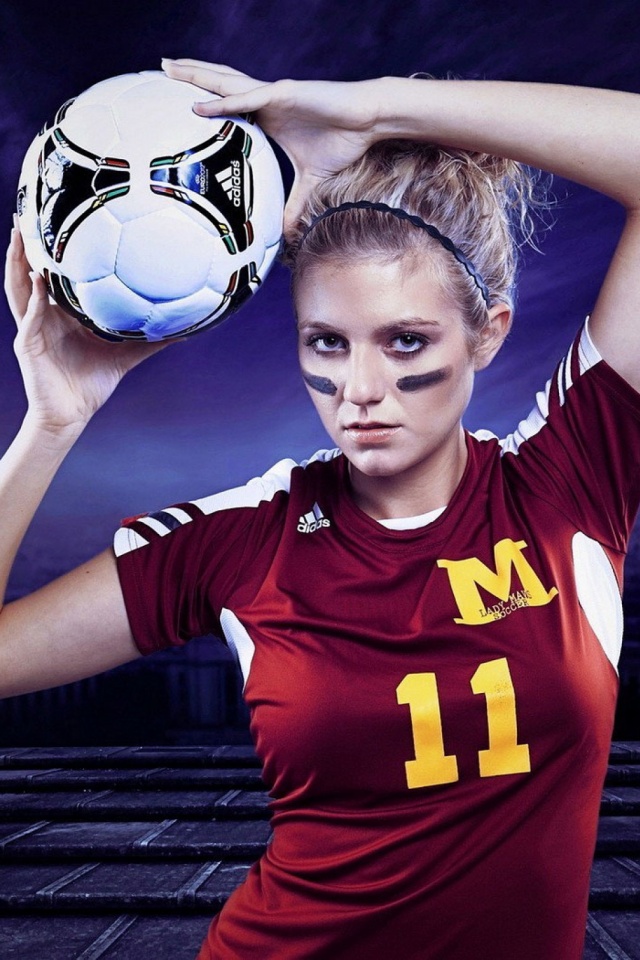 Download mobile wallpaper Sports, Ball, Blonde, Soccer for free.