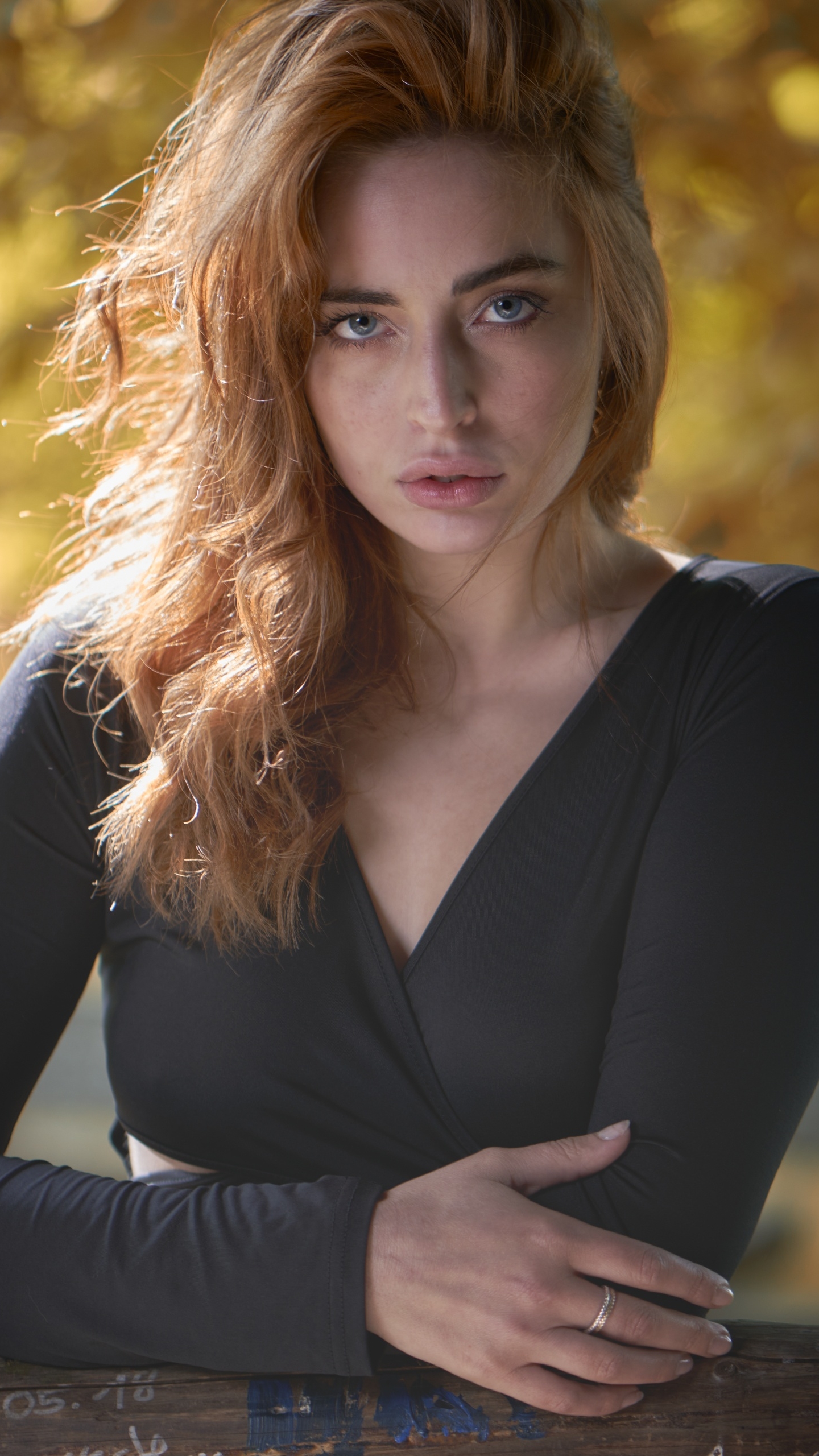 Download mobile wallpaper Redhead, Model, Women, Blue Eyes for free.