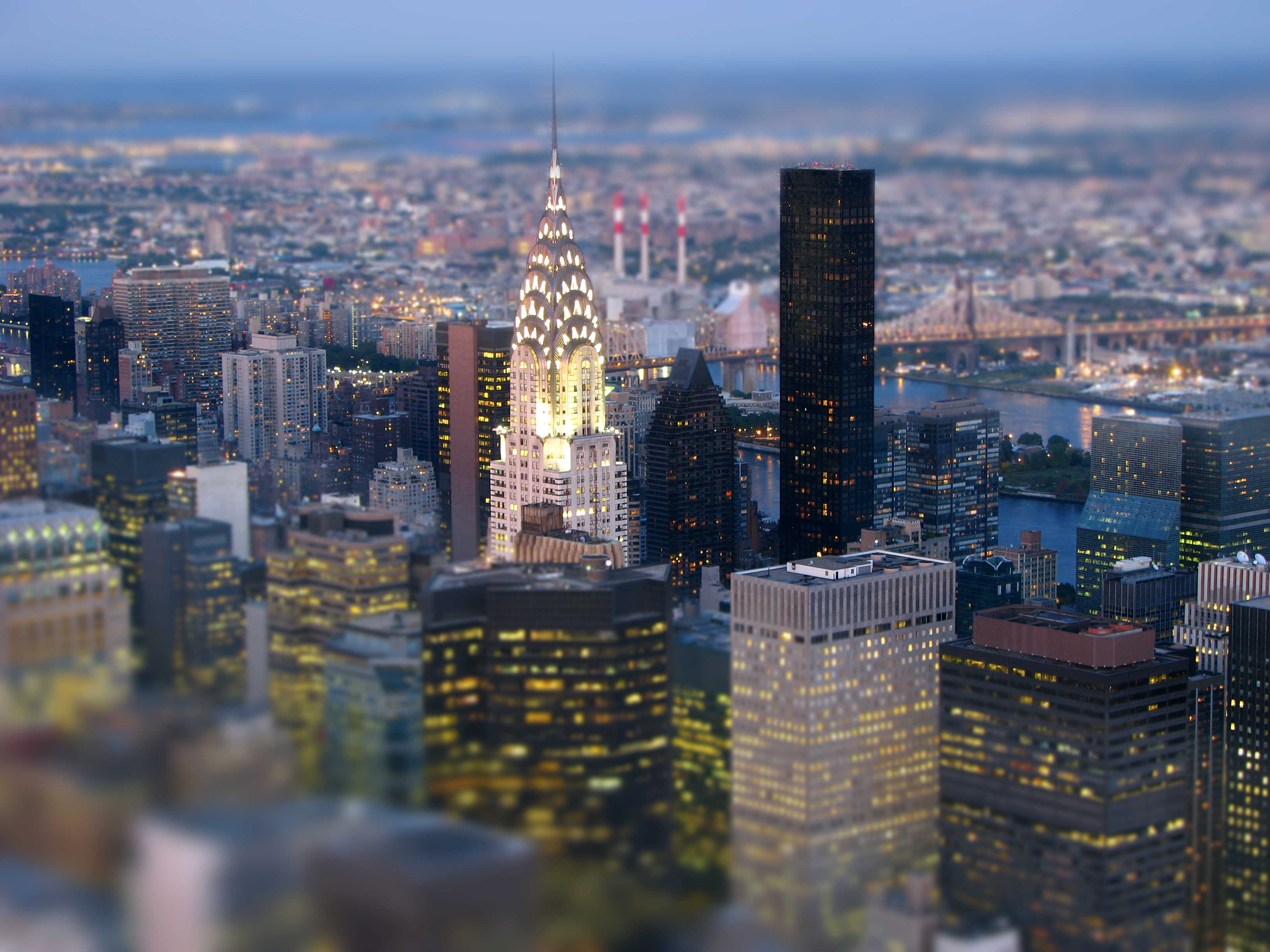 Скачать обои бесплатно Города, Нью Йорк, Сделано Человеком, Манхэттен, Шифт Объектив картинка на рабочий стол ПК
