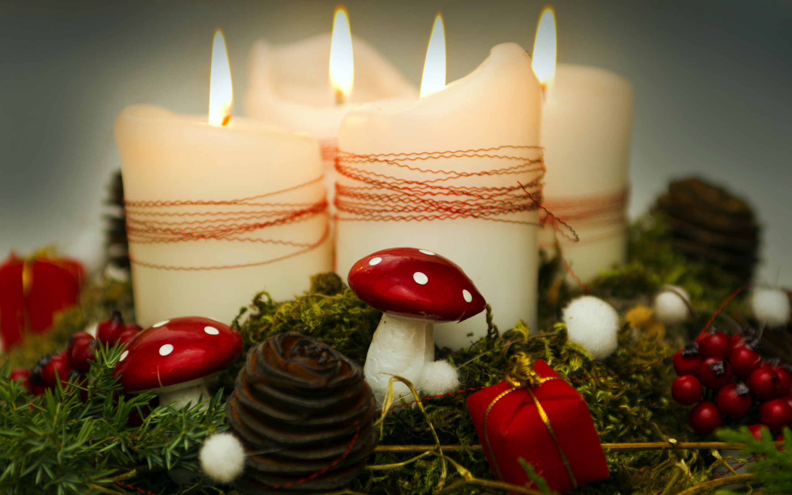 Free download wallpaper Christmas, Holiday, Candle on your PC desktop