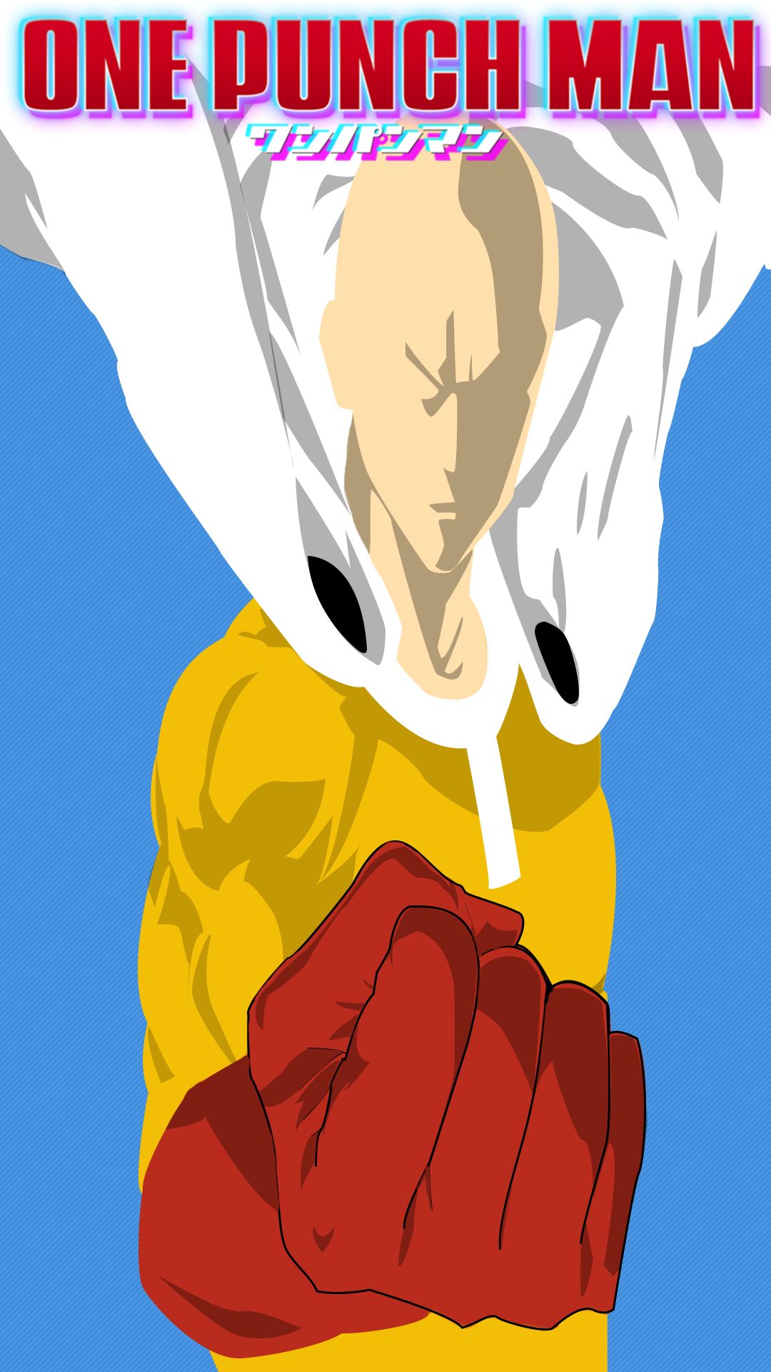 Descarga gratuita de fondo de pantalla para móvil de Animado, Minimalista, Saitama (Hombre De Un Solo Golpe), One Punch Man.