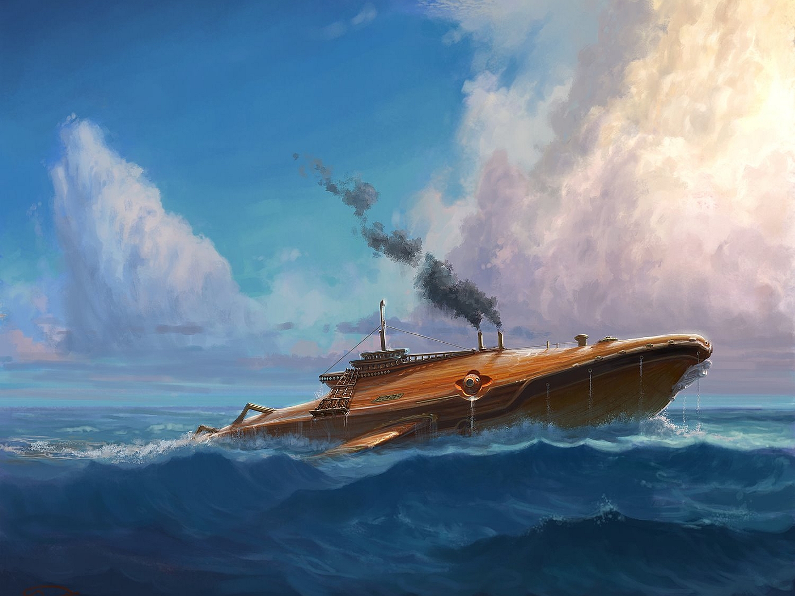 Free download wallpaper Fantasy, Ship on your PC desktop