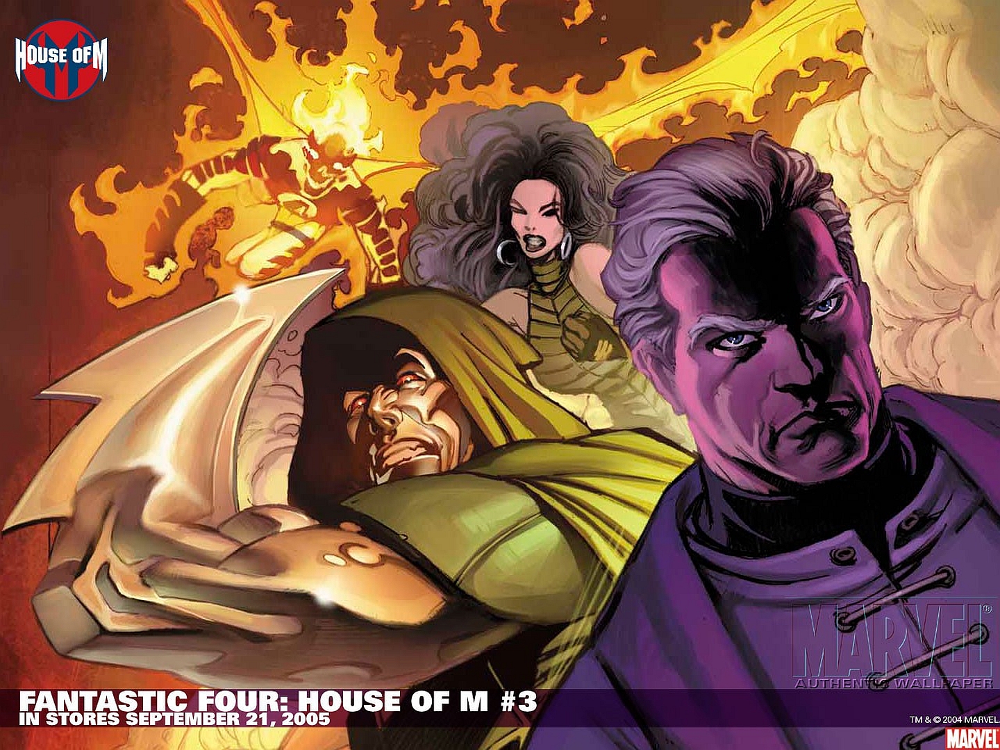 Download mobile wallpaper Doctor Doom, Comics, Human Torch (Marvel Comics), Fantastic Four for free.