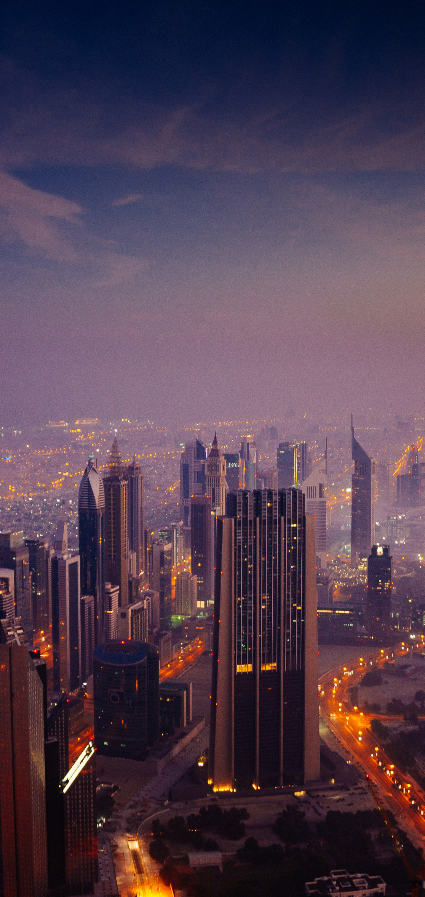 Download mobile wallpaper Cities, Night, City, Skyscraper, Building, Dubai, Cityscape, Burj Khalifa, Man Made for free.