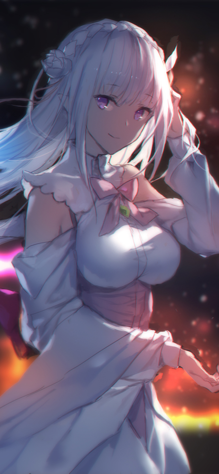 Handy-Wallpaper Animes, Emilia (Re: Zero), Re:zero Das Leben In Einer Anderen Welt Beginnen kostenlos herunterladen.