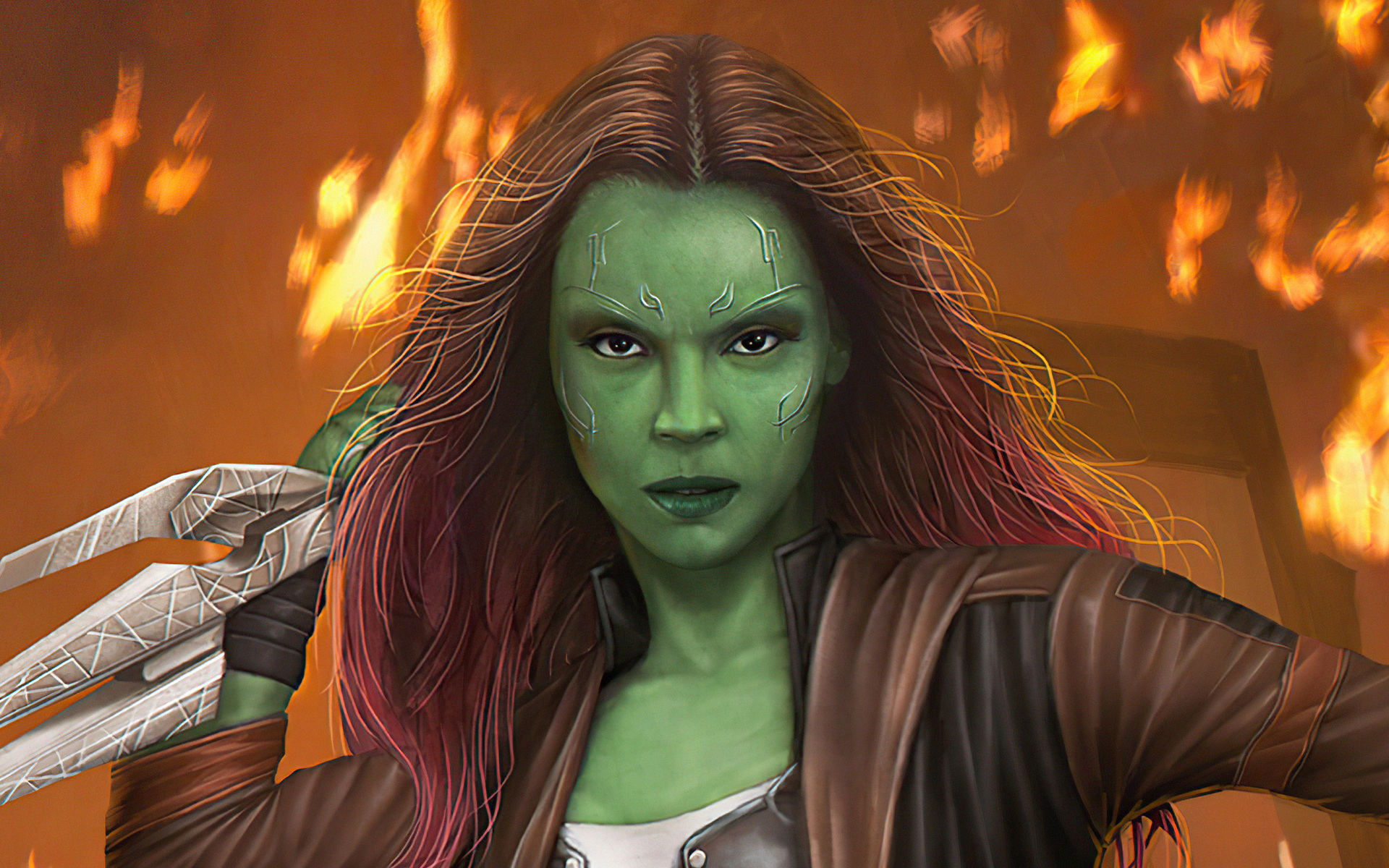 Descarga gratis la imagen Historietas, Guardianes De La Galaxia, Gamora en el escritorio de tu PC