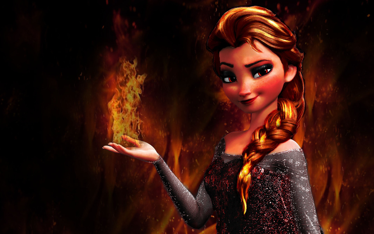 Laden Sie das Humor, Feuer, Filme, Elsa (Gefroren)-Bild kostenlos auf Ihren PC-Desktop herunter