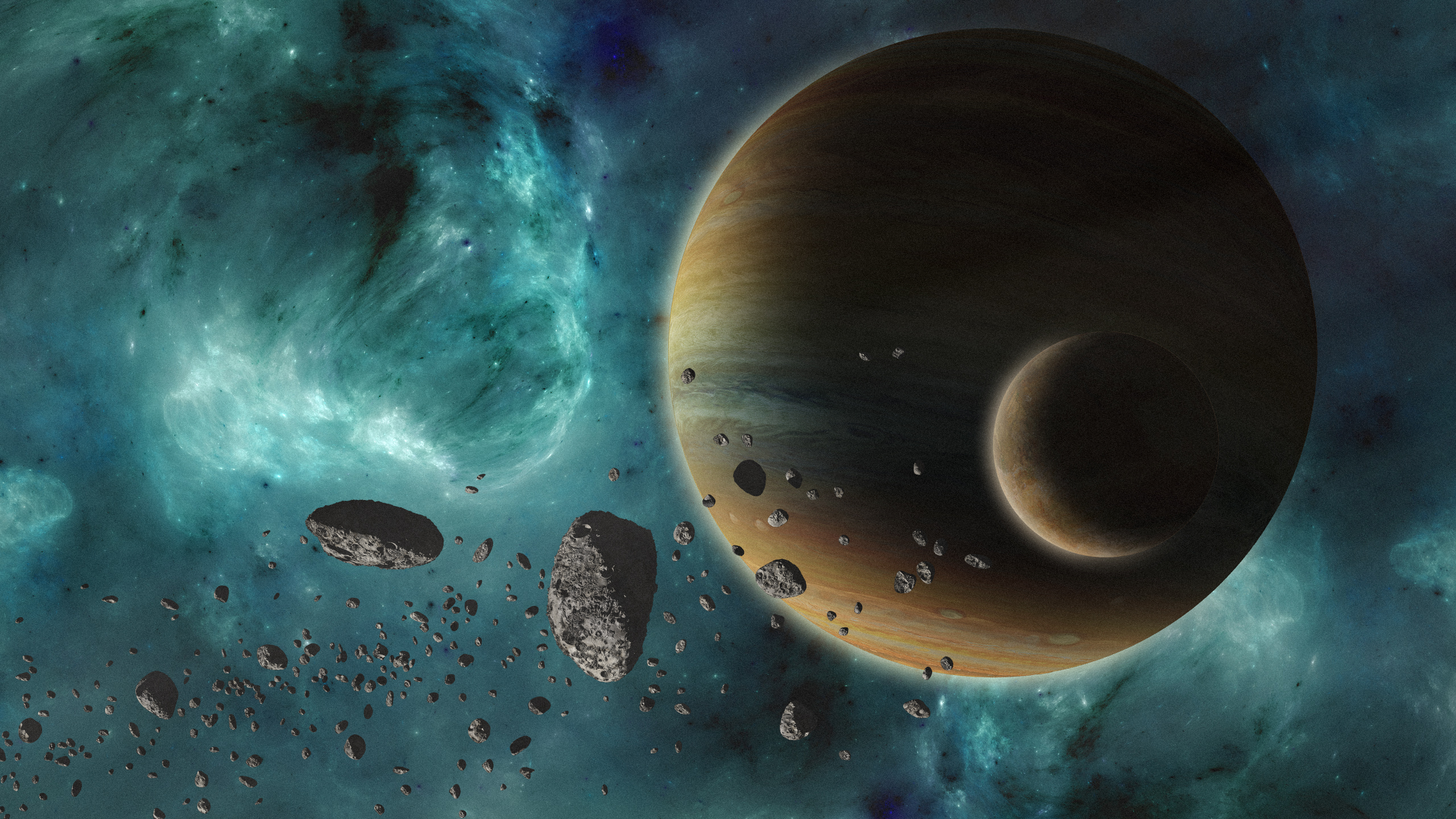 Free download wallpaper Space, Planet, Sci Fi, Asteroid on your PC desktop