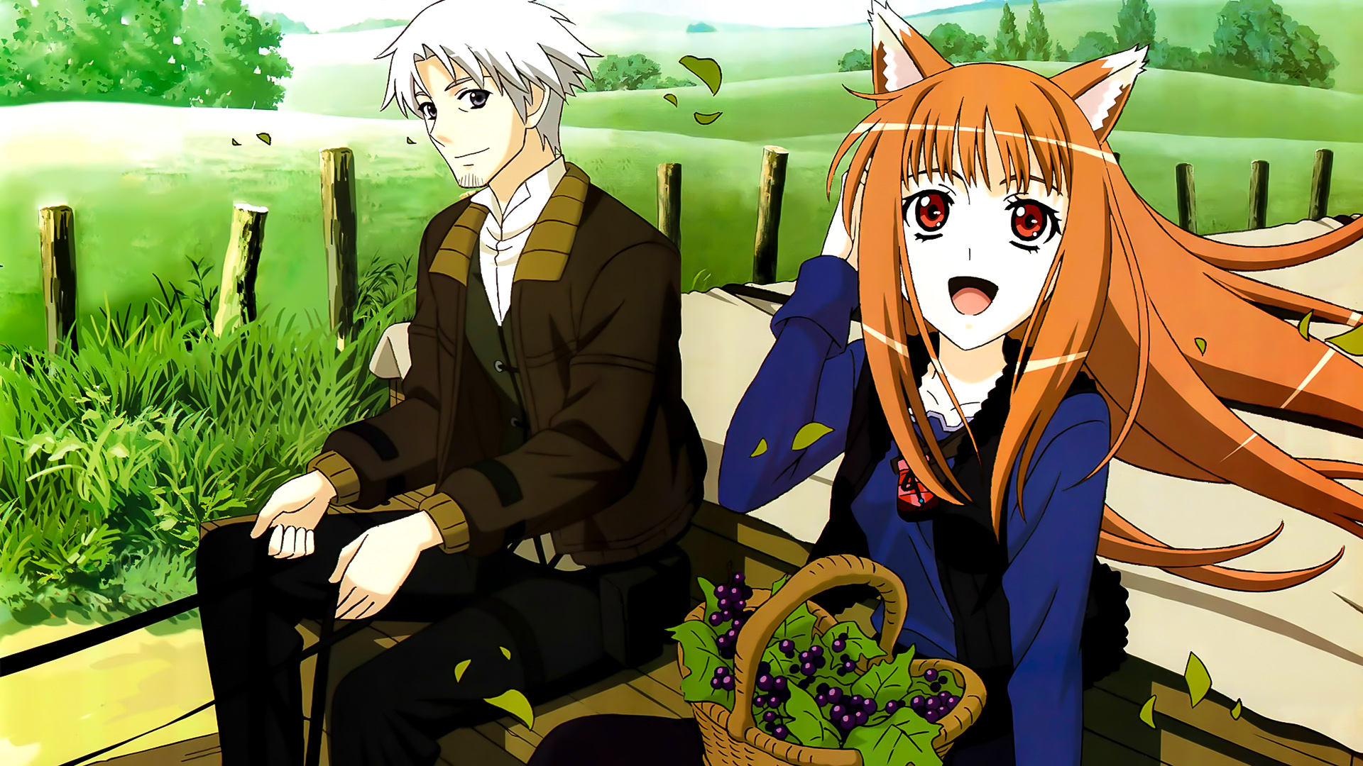 Download mobile wallpaper Anime, Holo (Spice & Wolf), Spice And Wolf, Kraft Lawrence for free.