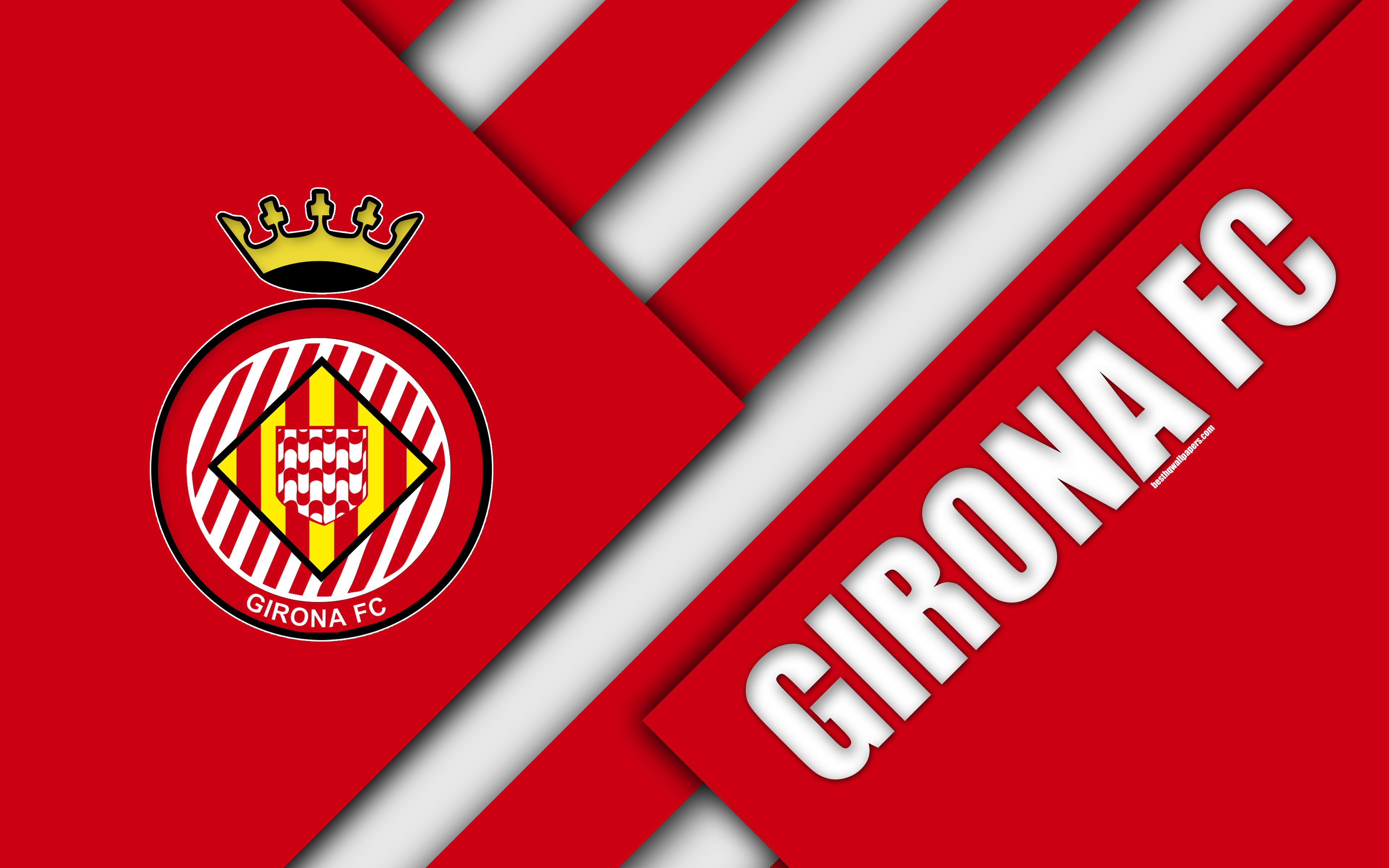 Descarga gratuita de fondo de pantalla para móvil de Fútbol, Logo, Emblema, Deporte, Girona Fc.