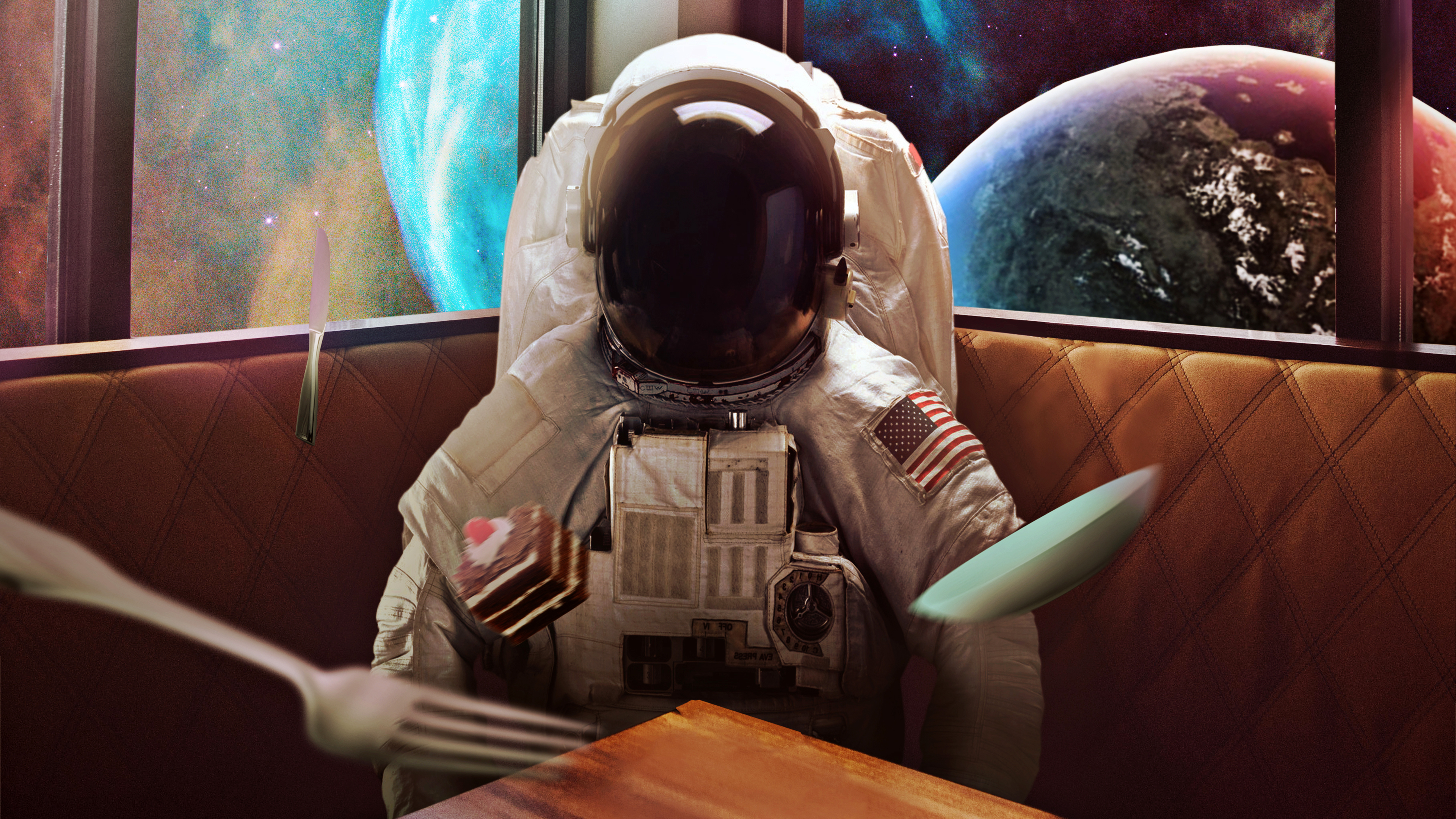 Скачать обои бесплатно Астронавт, Научная Фантастика, Мечтать картинка на рабочий стол ПК