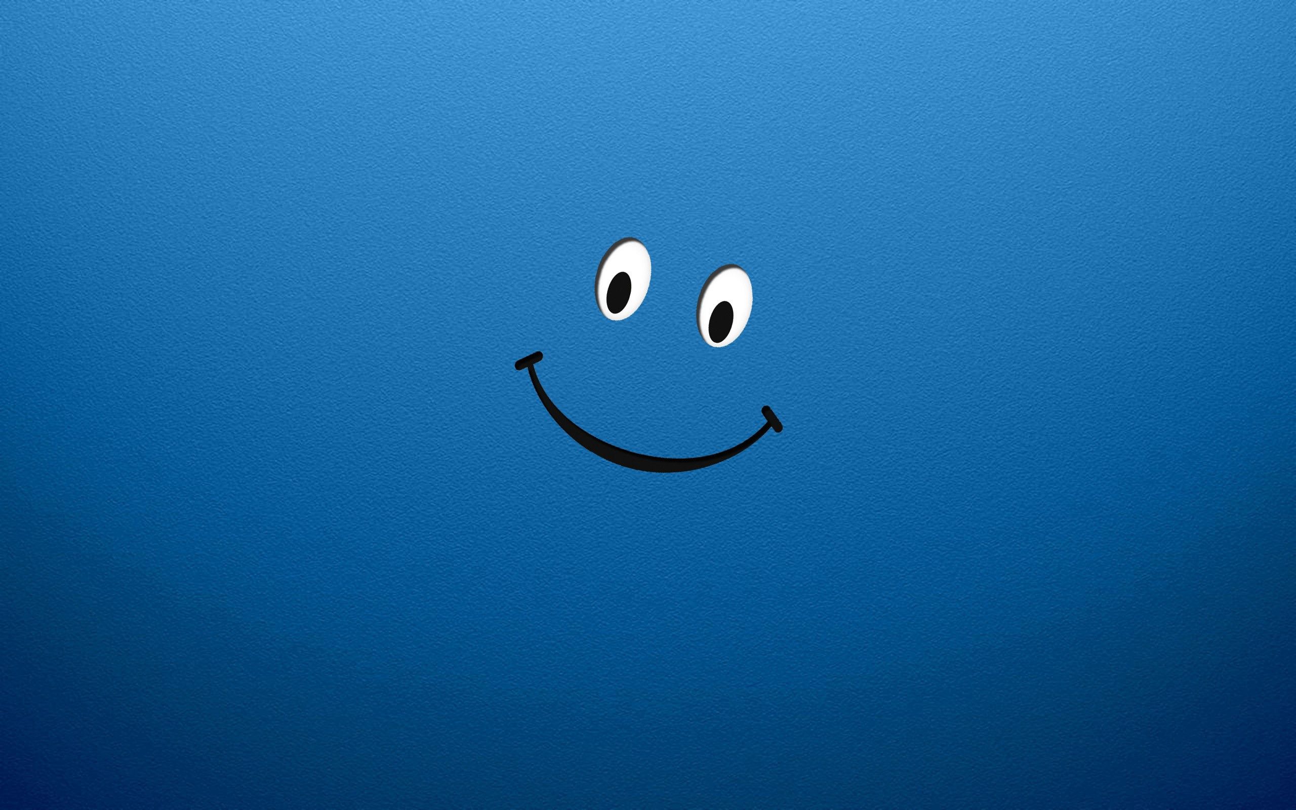 58394 descargar fondo de pantalla azul, imagen, sonrisa, sonreír, blanco, vector, dibujo: protectores de pantalla e imágenes gratis