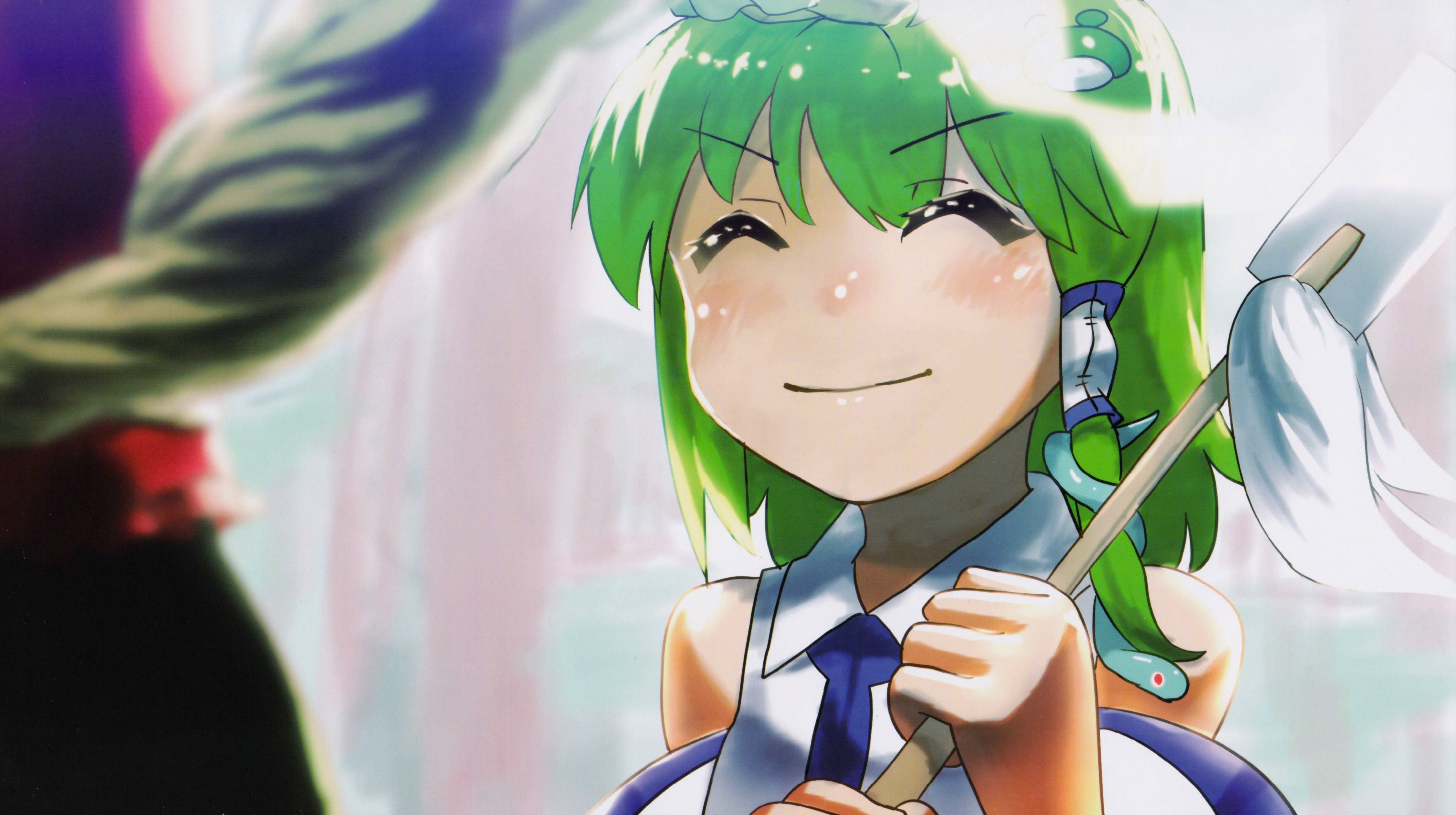 Laden Sie das Animes, Tuhu, Sanae Kochiya-Bild kostenlos auf Ihren PC-Desktop herunter