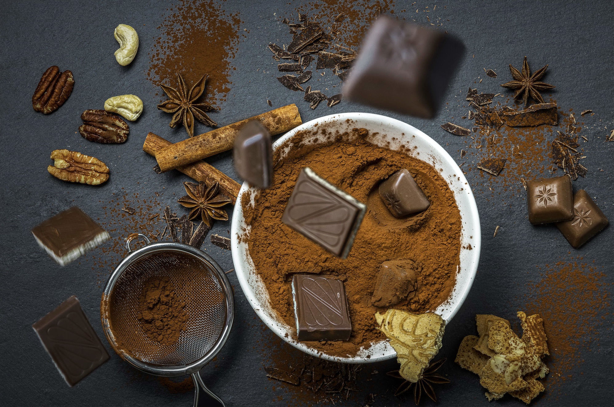 Download mobile wallpaper Food, Chocolate, Still Life, Cinnamon for free.