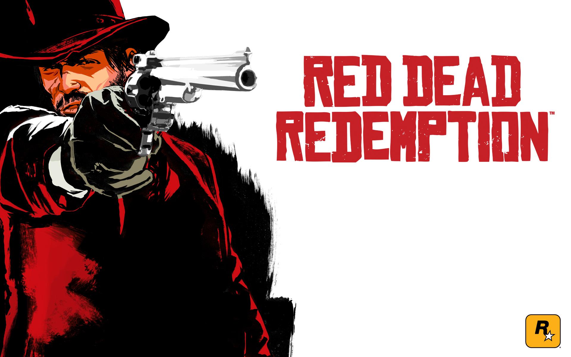 158745 descargar fondo de pantalla videojuego, red dead redemption, vaquero, revólver, muerto rojo: protectores de pantalla e imágenes gratis