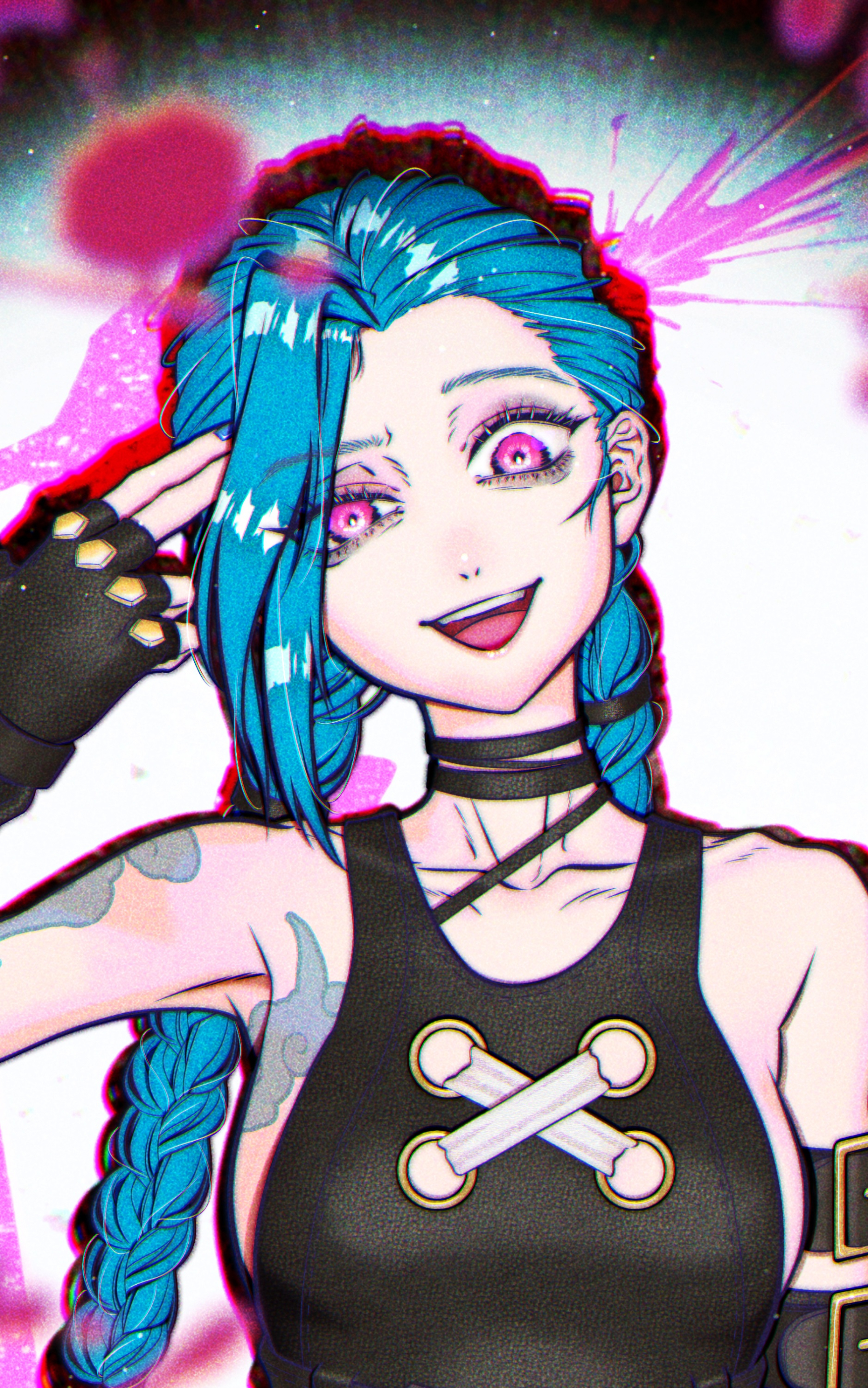 Download mobile wallpaper Tv Show, Jinx (League Of Legends), Arcane for free.