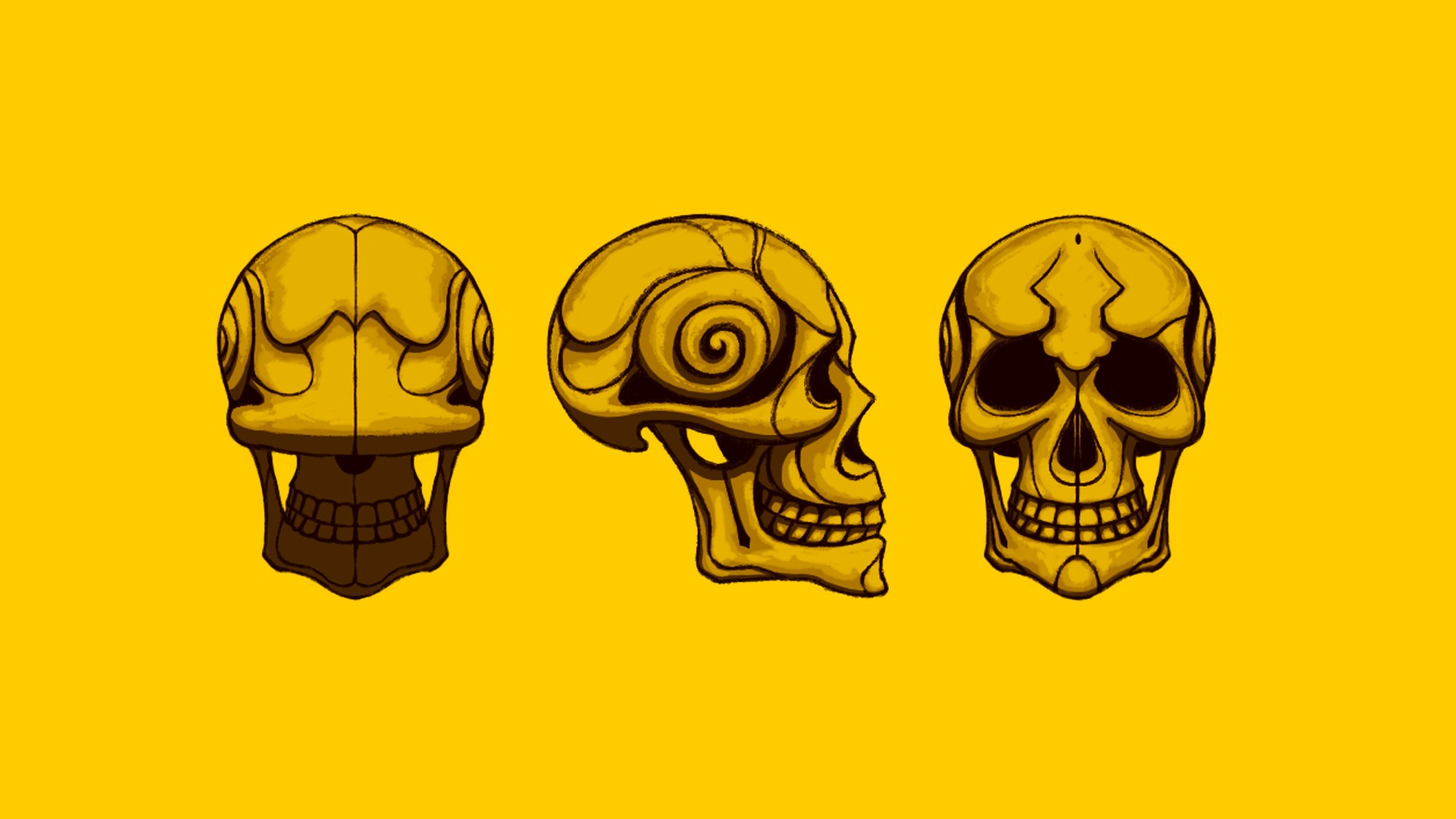 Free download wallpaper Skull, Dark on your PC desktop