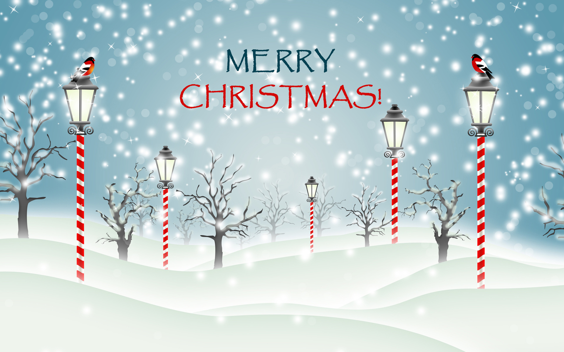 Téléchargez des papiers peints mobile Hiver, Noël, Vacances, Réverbère, Neiger, Joyeux Noël gratuitement.