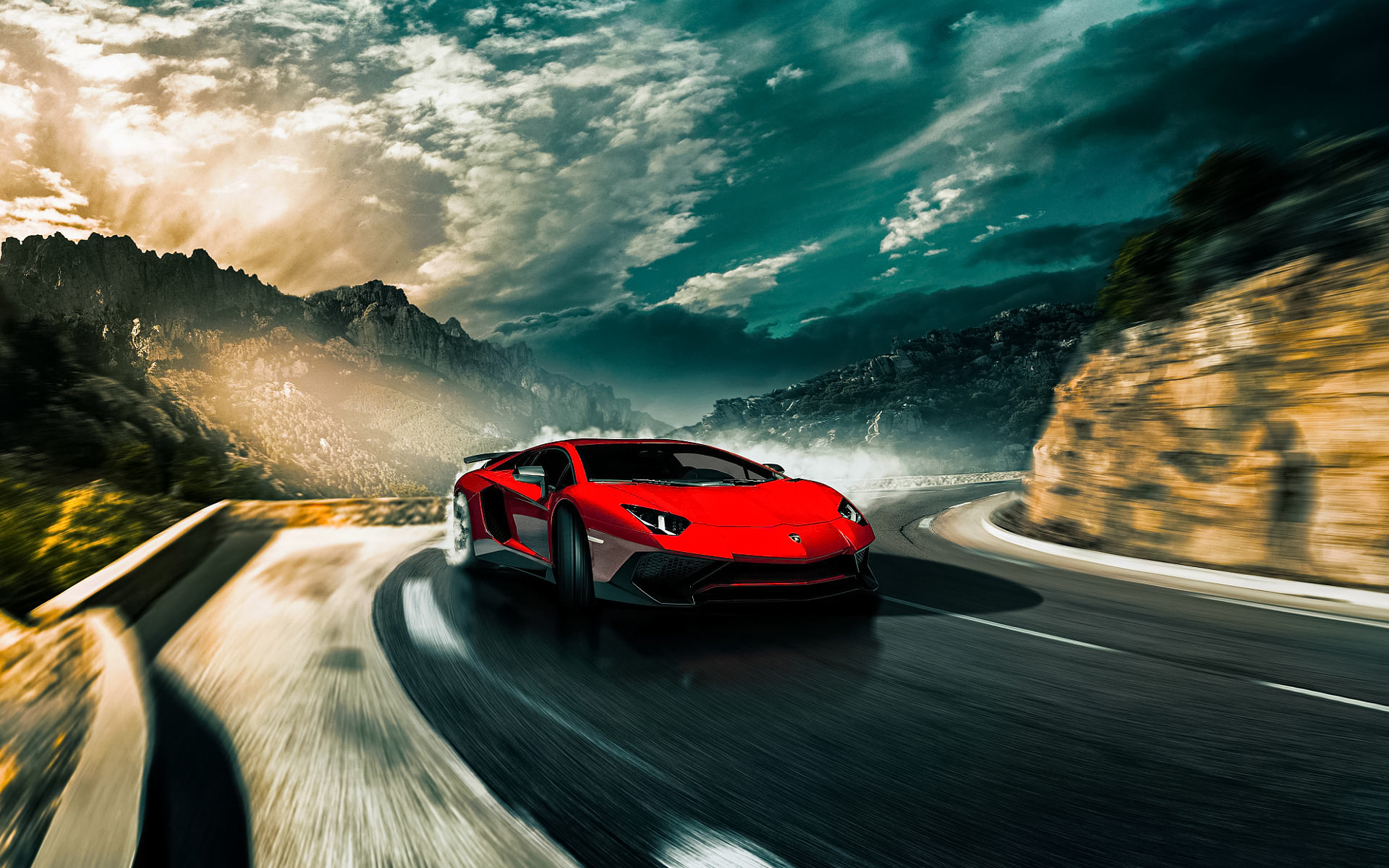 Laden Sie das Auto, Lamborghini, Straße, Supersportwagen, Lamborghini Aventador, Fahrzeuge-Bild kostenlos auf Ihren PC-Desktop herunter