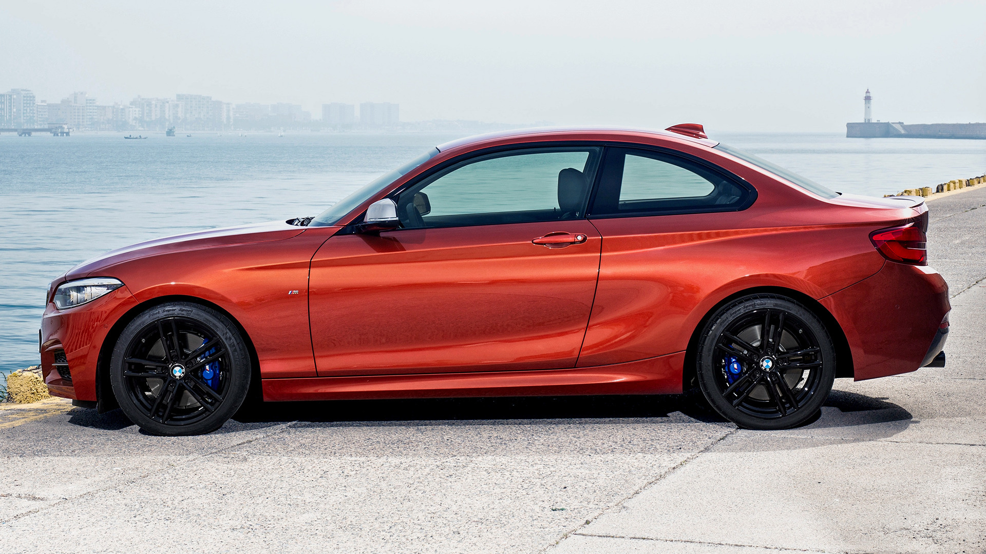 Download mobile wallpaper Bmw, Compact Car, Vehicles, Orange Car, Bmw M2 Coupe for free.