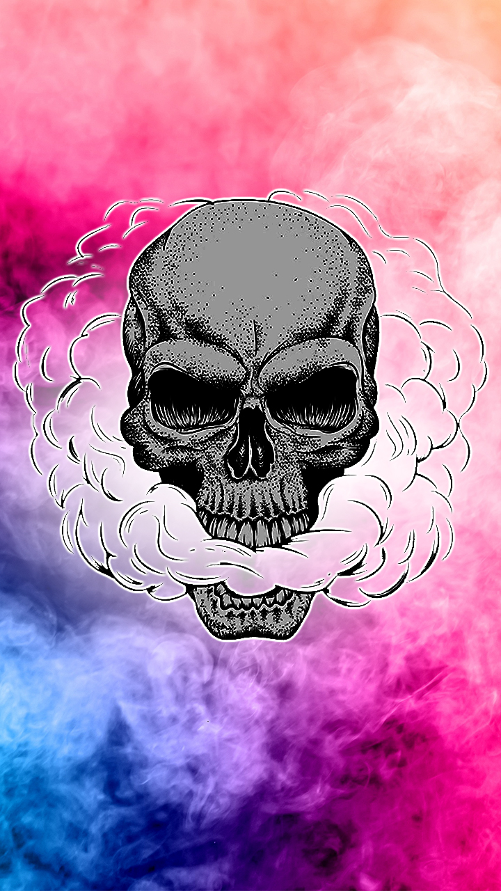 Download mobile wallpaper Dark, Skull for free.