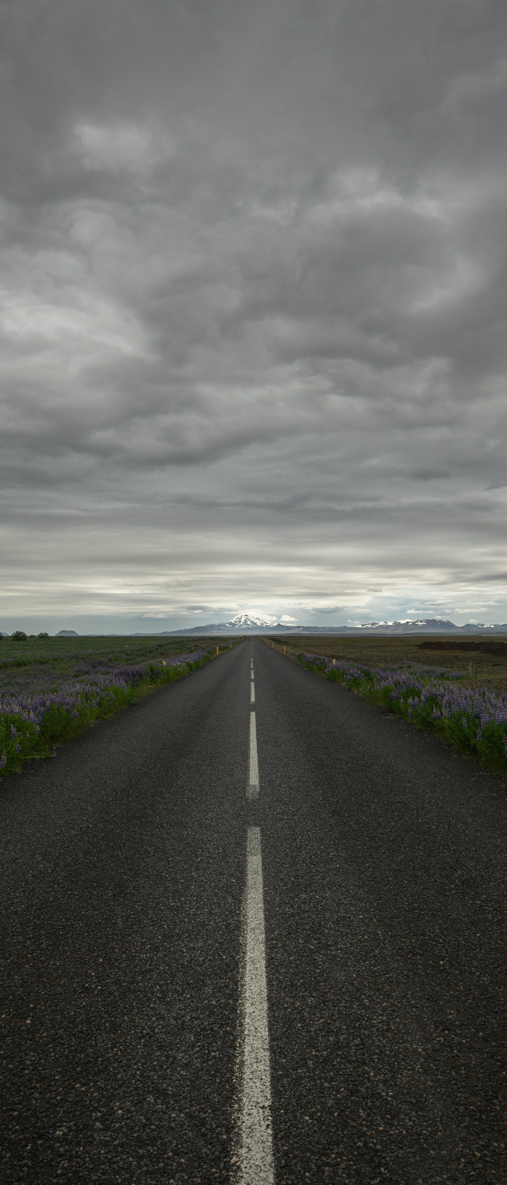 Download mobile wallpaper Road, Cloud, Iceland, Man Made for free.