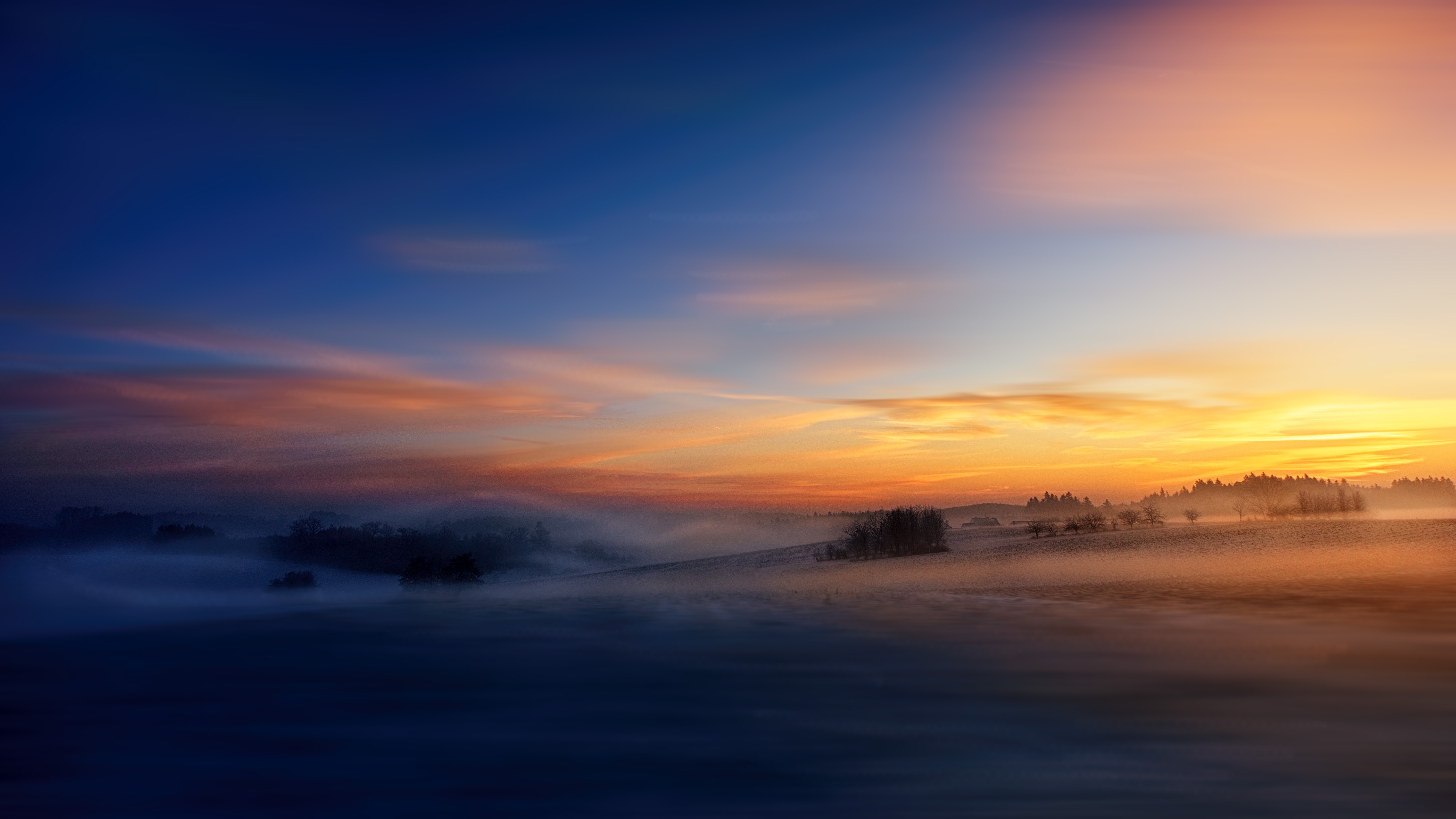 Free download wallpaper Landscape, Nature, Sky, Fog, Sunrise, Earth on your PC desktop