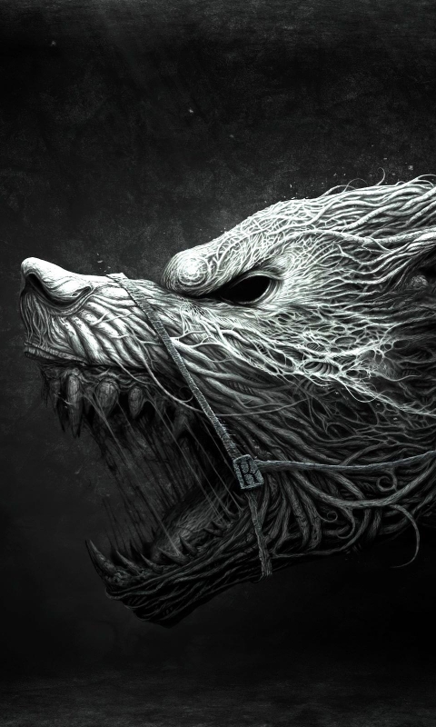 Download mobile wallpaper Fantasy, Dark, Snake, Creature, Creepy, Werewolf for free.