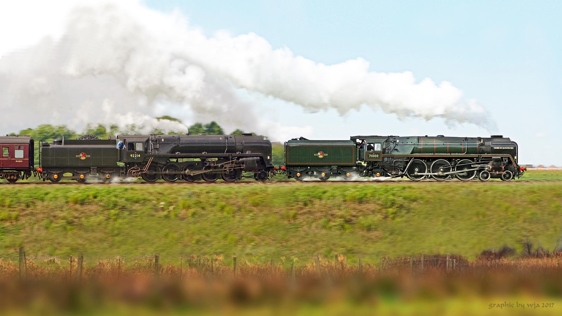 Handy-Wallpaper Zug, Lokomotive, Fahrzeuge, Britische Schiene kostenlos herunterladen.