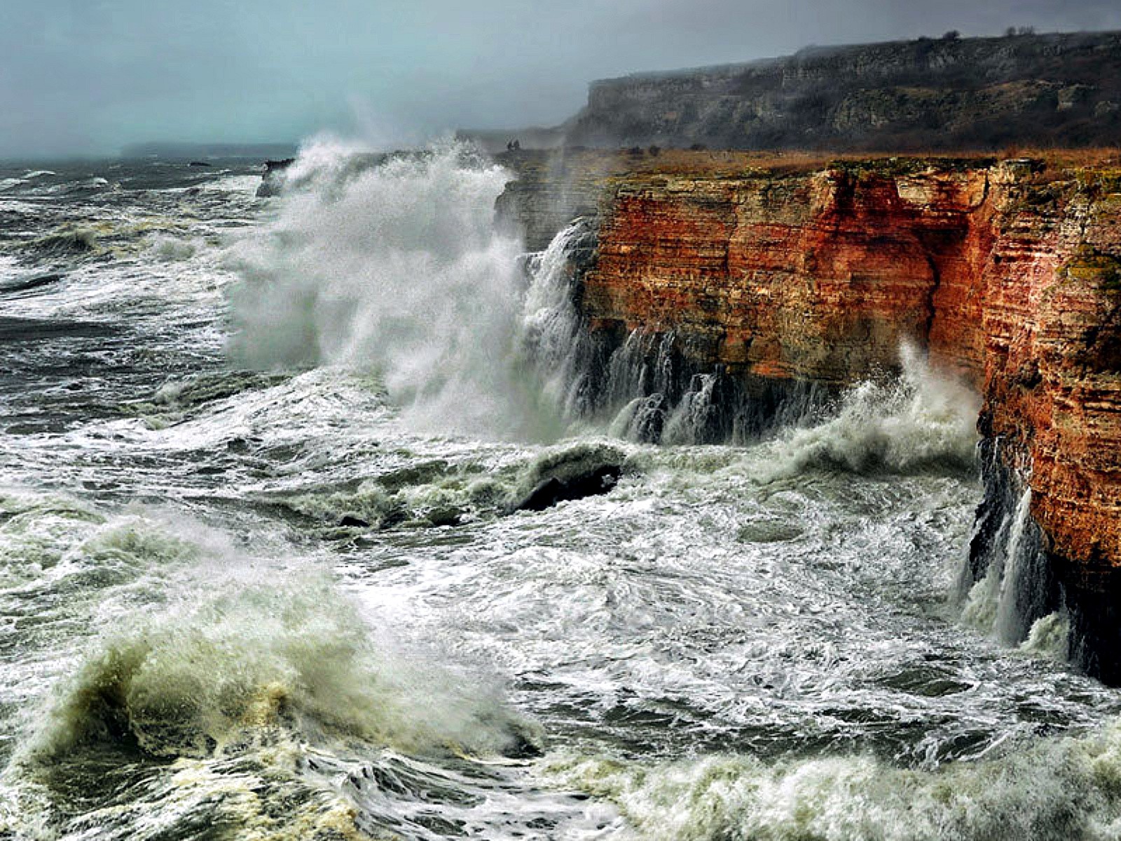 Laden Sie das Ozean, Cliff, Welle, Meer, Erde/natur-Bild kostenlos auf Ihren PC-Desktop herunter