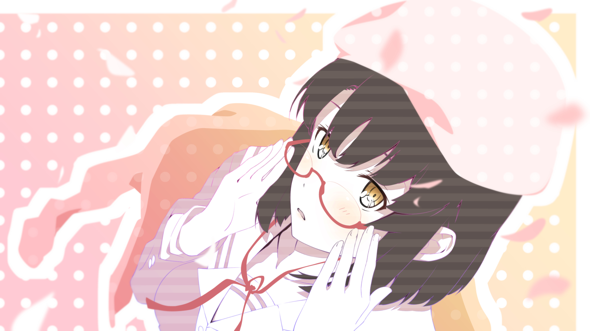 anime, saekano: how to raise a boring girlfriend, brown hair, glasses, hat, megumi katō, short hair