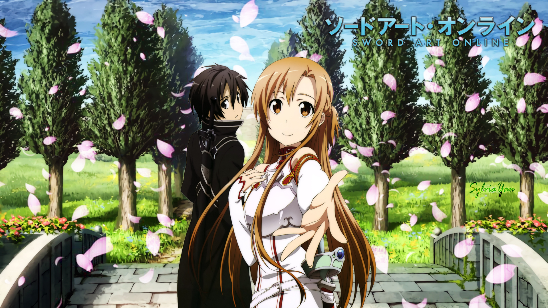 Descarga gratis la imagen Sword Art Online, Animado, Asuna Yuuki, Kazuto Kirigaya en el escritorio de tu PC