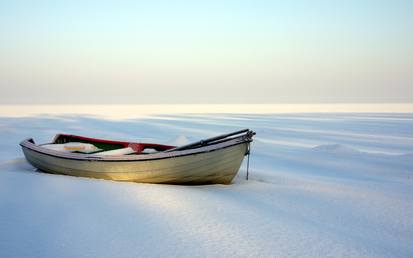 Free download wallpaper Winter, Snow, Boat, Vehicles on your PC desktop