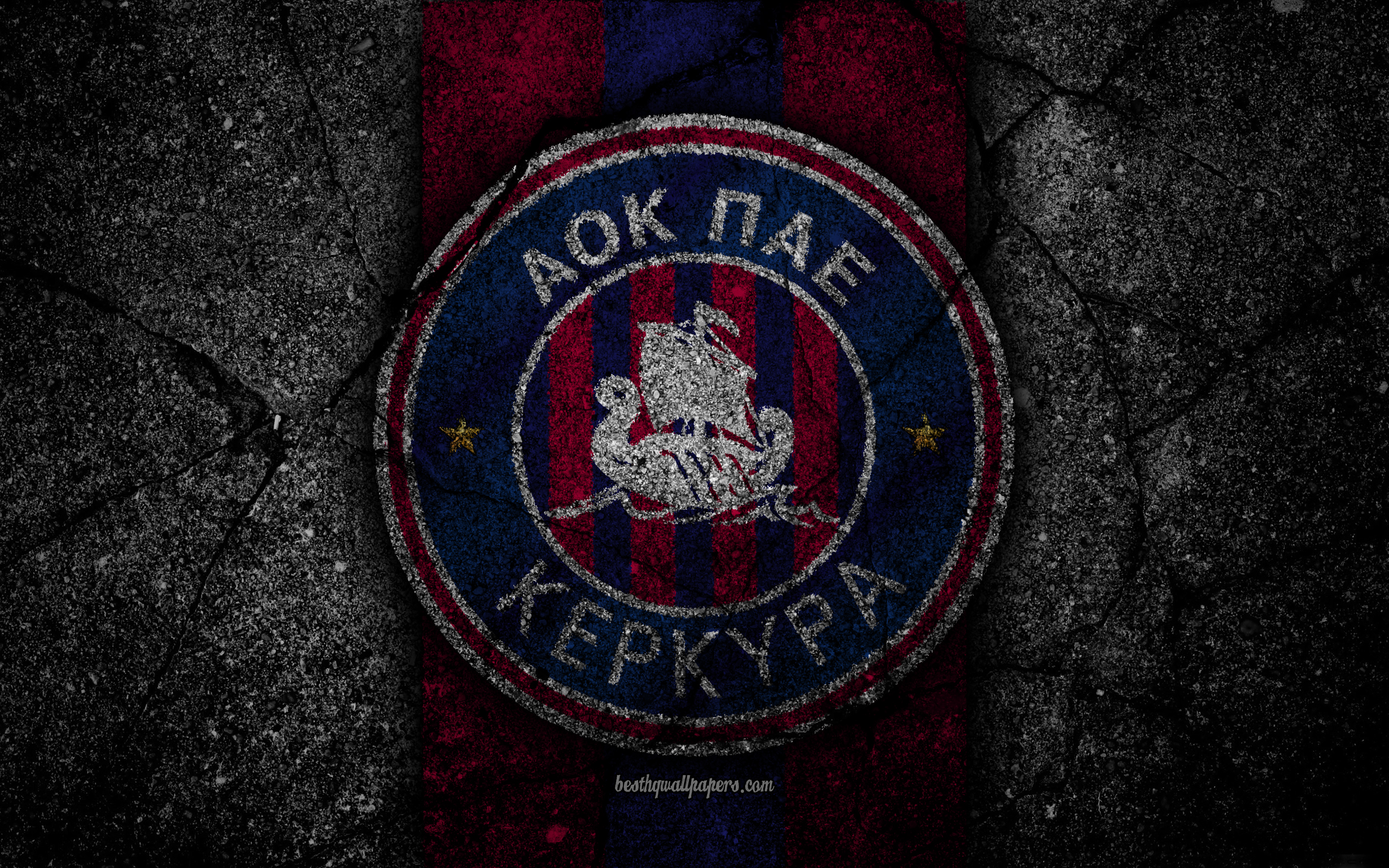Download mobile wallpaper Sports, Logo, Emblem, Soccer, Pae Kerkyra for free.