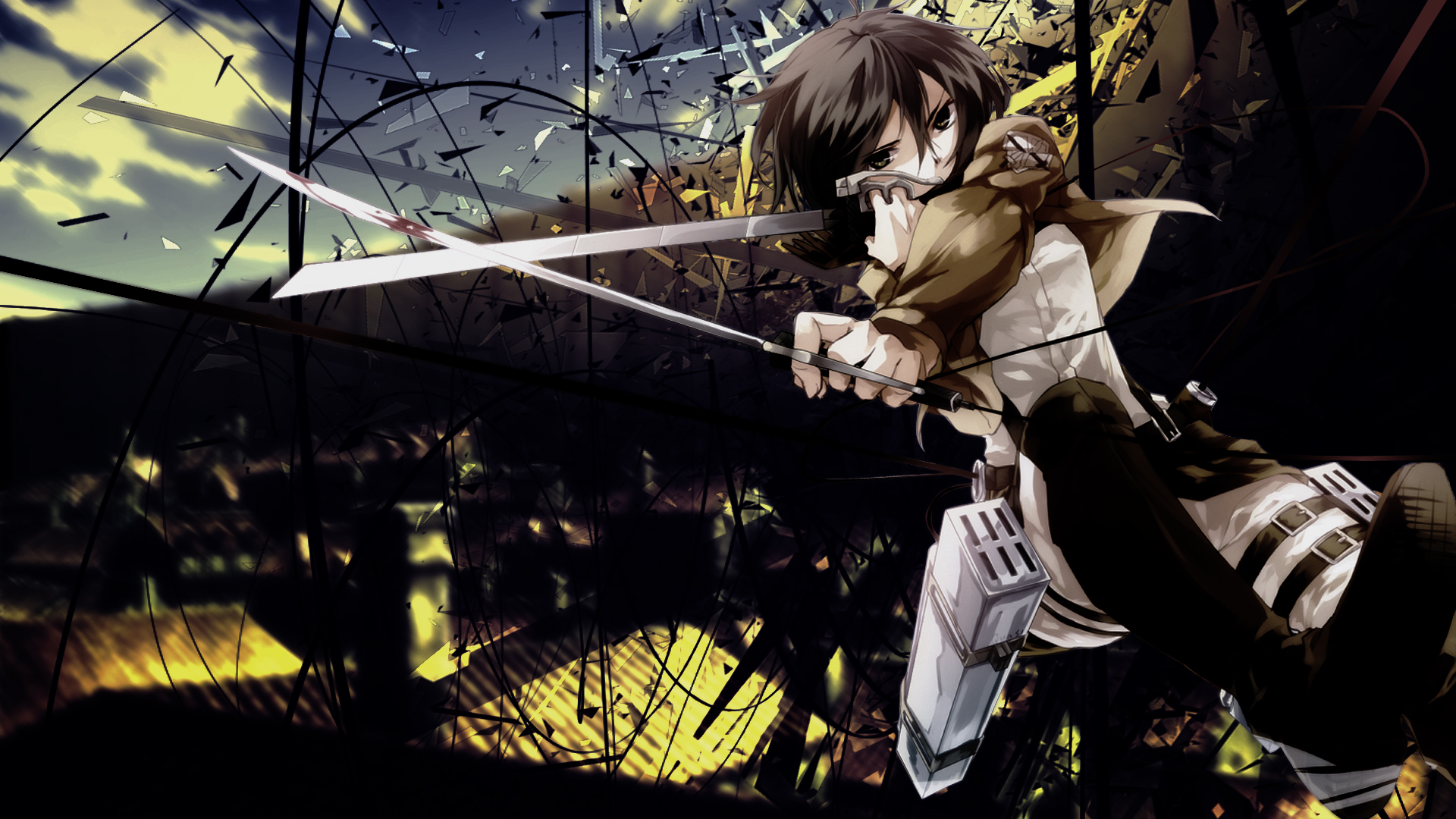 Handy-Wallpaper Animes, Mikasa Ackermann, Attack On Titan kostenlos herunterladen.