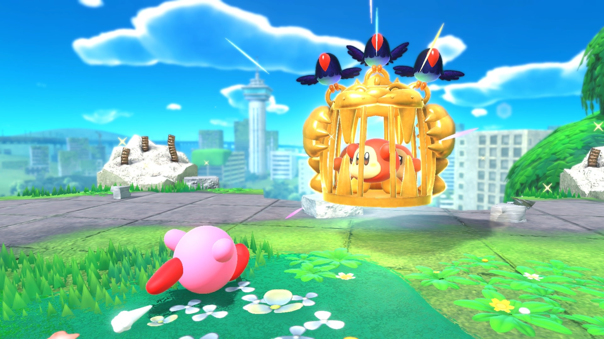 video game, kirby and the forgotten land